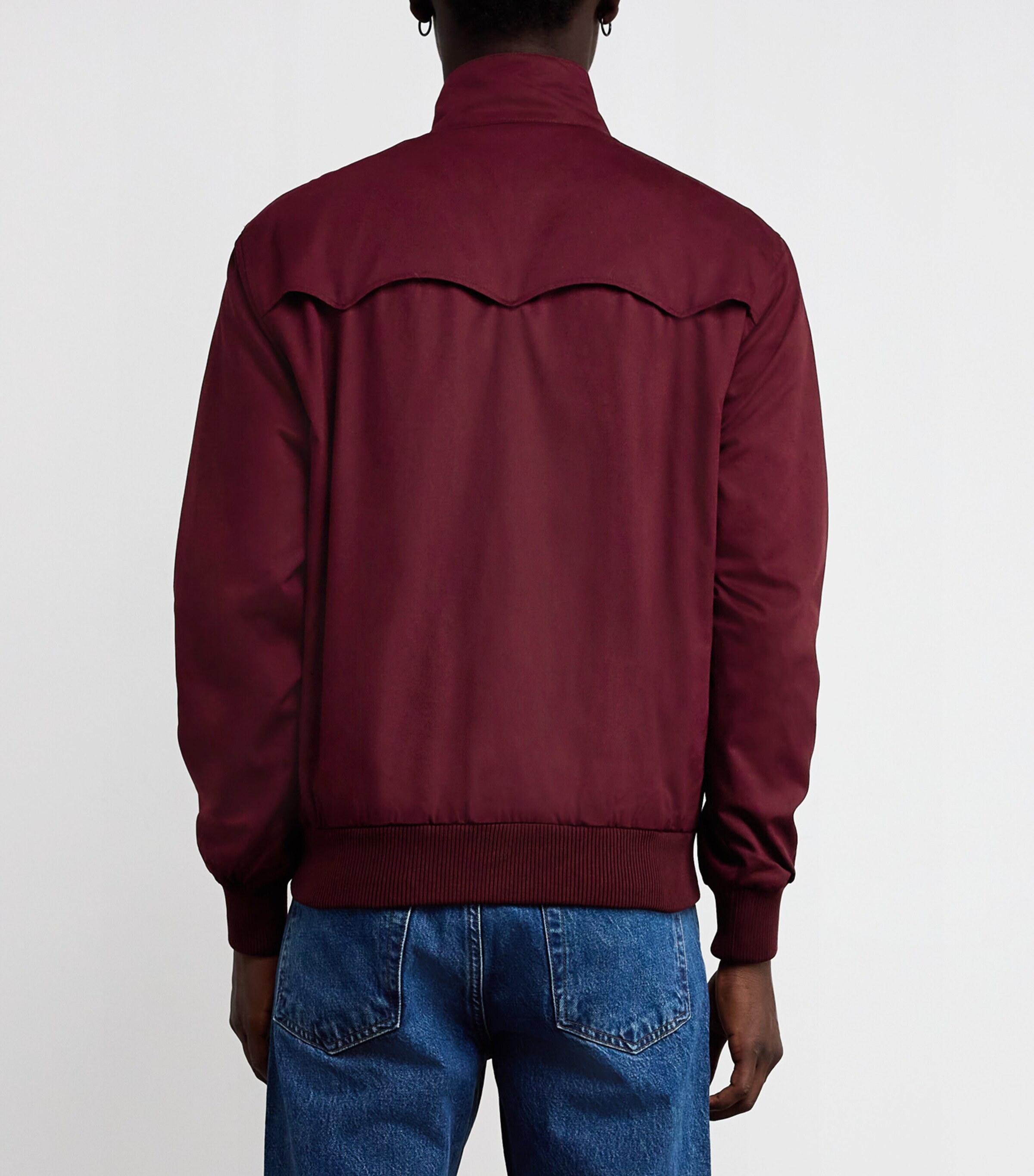 Cotton-Blend Harrington Jacket 597-OXBLOOD Image 4