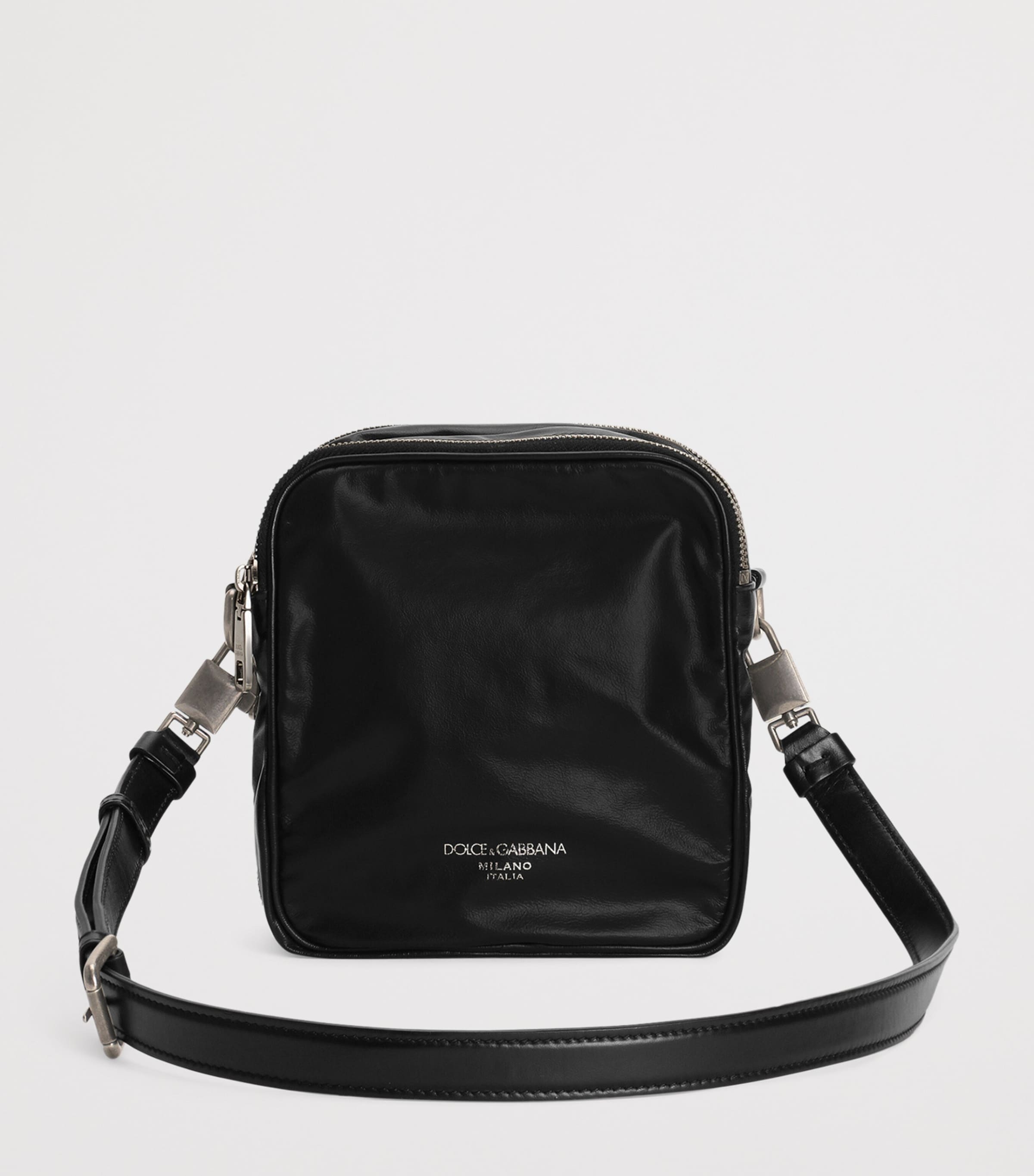 Dolce&Gabbana Patent Leather Cross-Body Bag Black Image 3