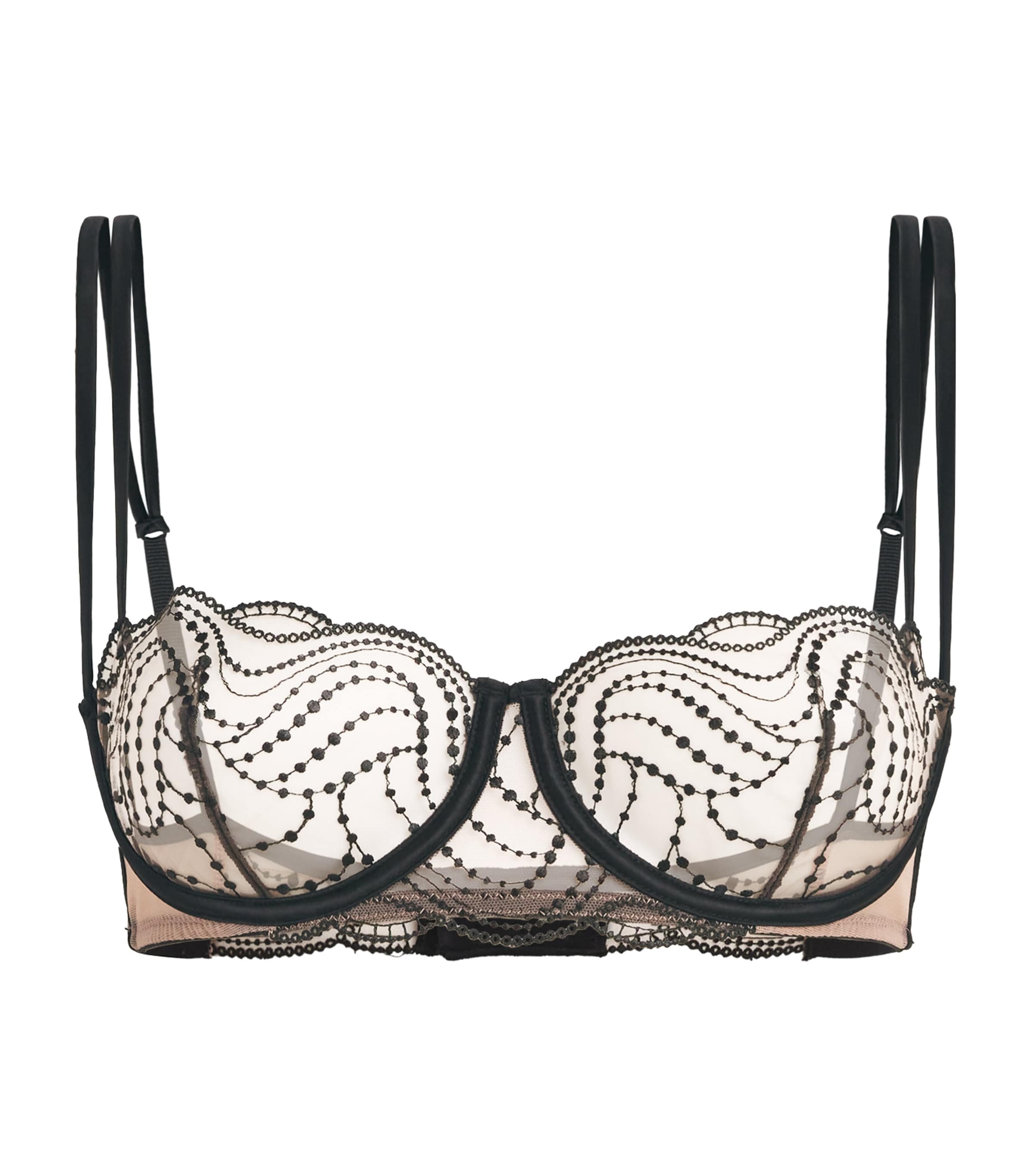 Kiki De Montparnasse Ondulé Balconette Bra In Neutral