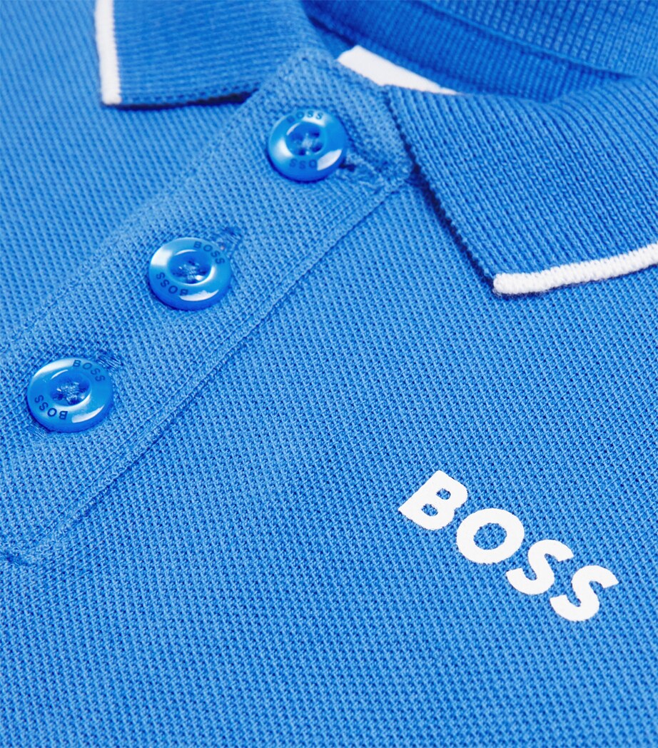 Cotton Logo Polo Shirt (3-18 Months) 84B NAVY Image 3