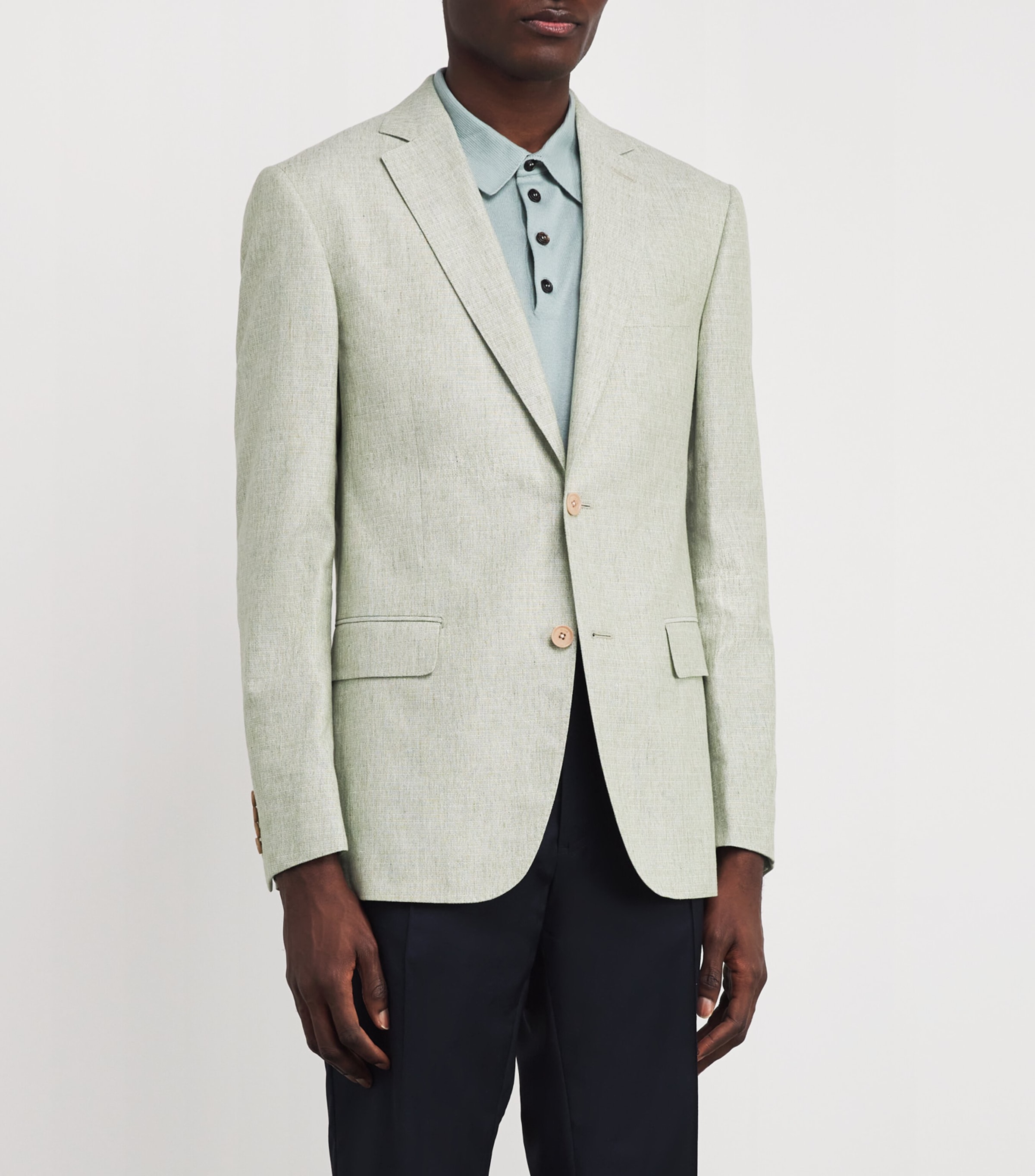 Pal Zileri Mens Wool Vicenza Blazer Chiaro Image 3