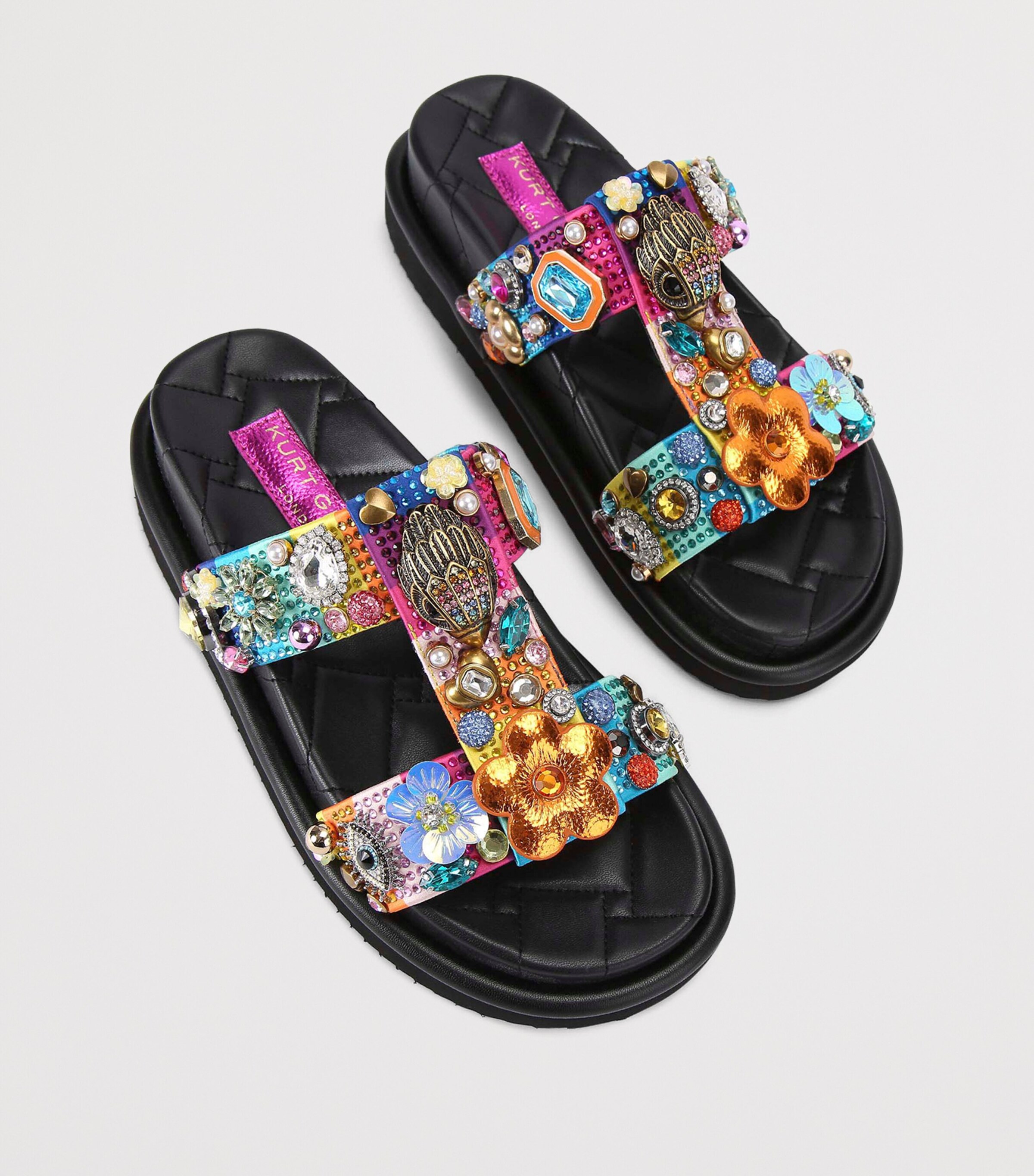 Kurt Geiger London Multi Orson Tutti Frutti Sandals | Harrods UK