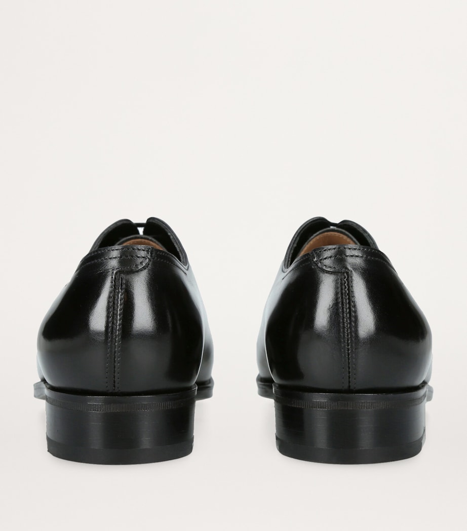John Lobb Leather Marldon Oxford Loafers Black Image 2