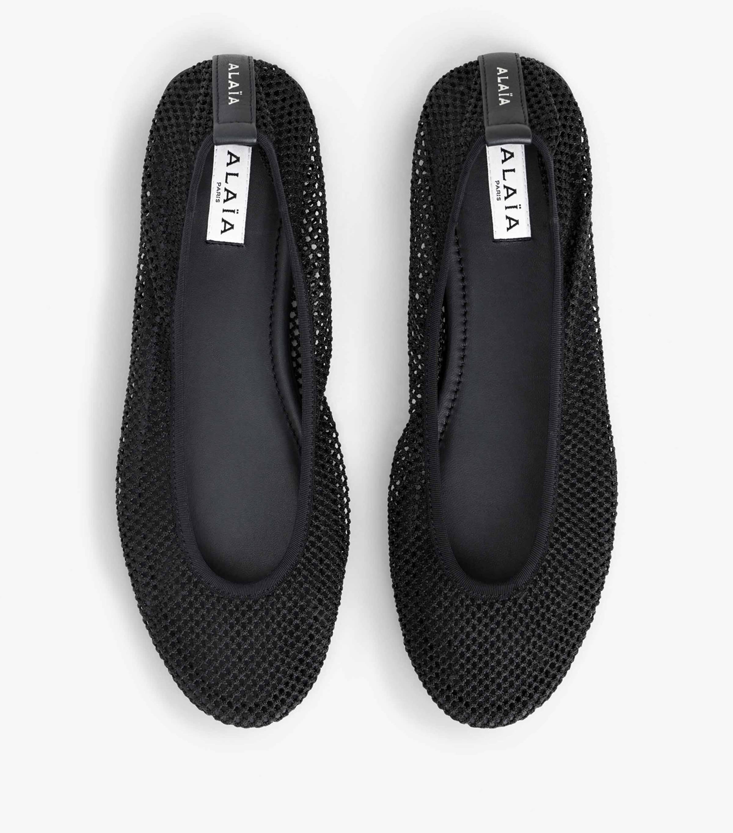 Mesh Slip-On Ballet Flats NOIR Image 2