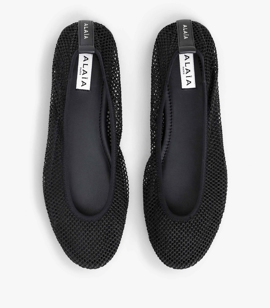 Mesh Slip-On Ballet Flats NOIR Image 2
