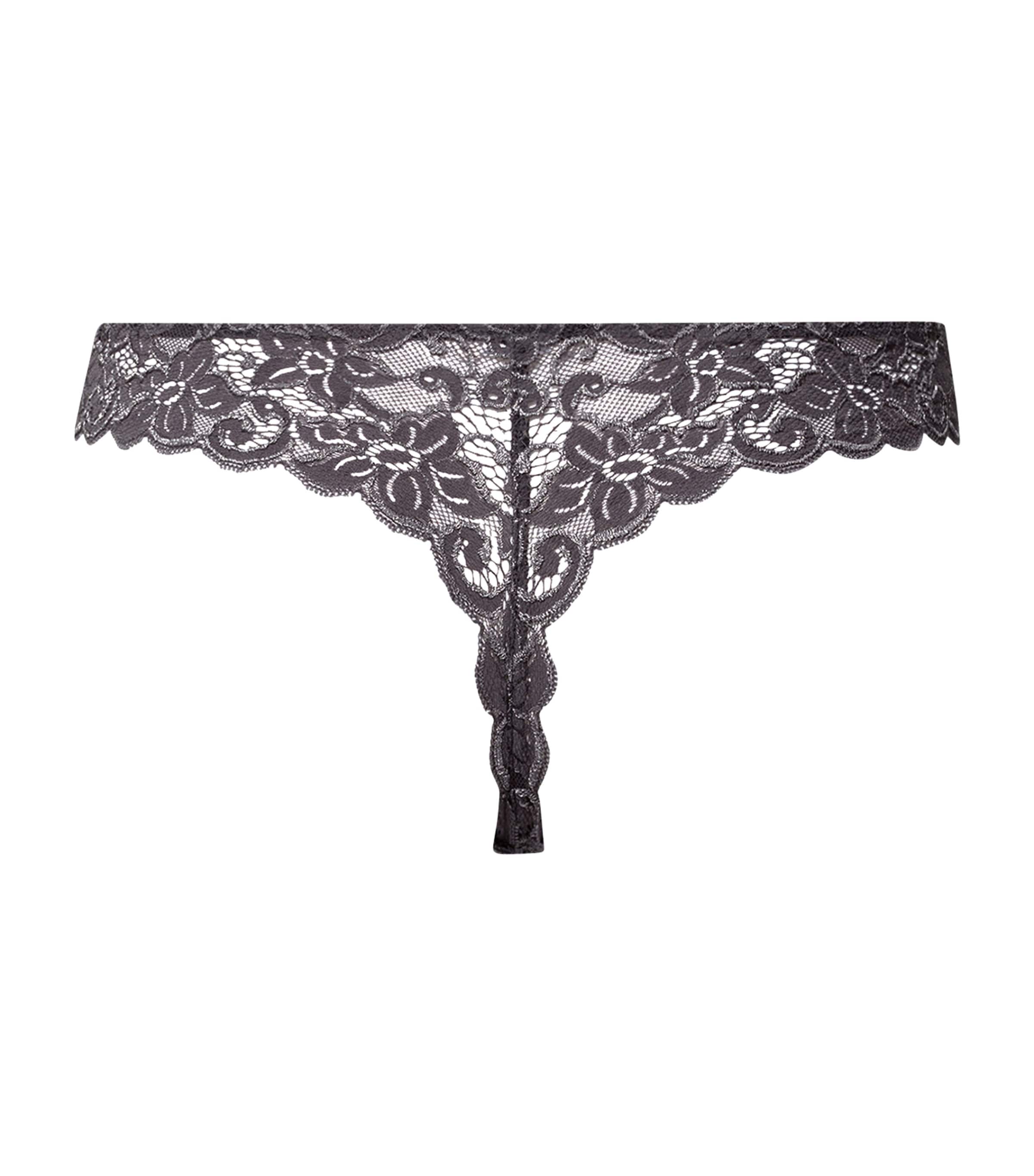 Lace Moments Thong BLACK PEARL Image 2
