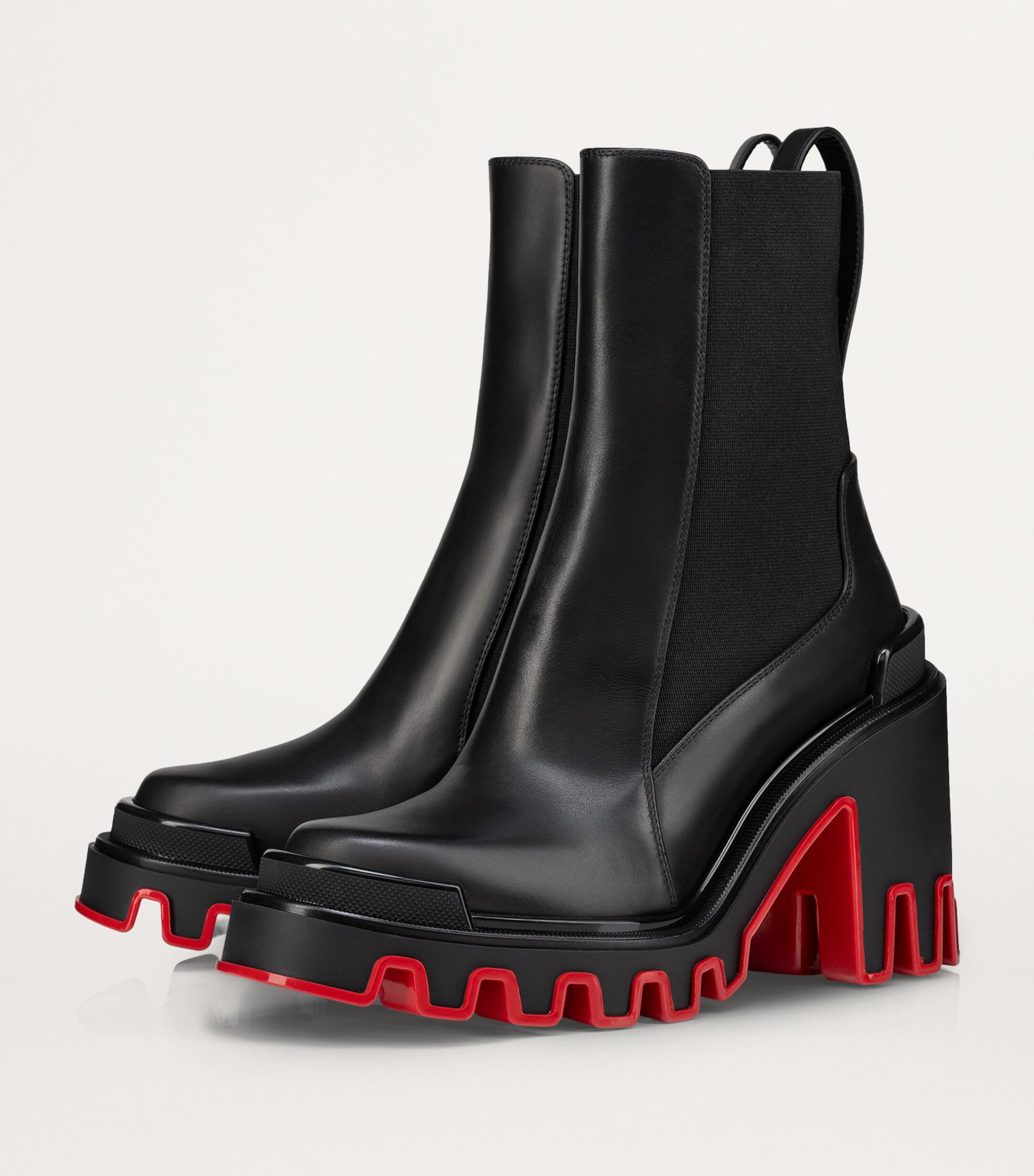 CHRISTIAN LOUBOUTIN* Marchacroche レザーアンクルブーツ 1250056bk01-1250056bk01-