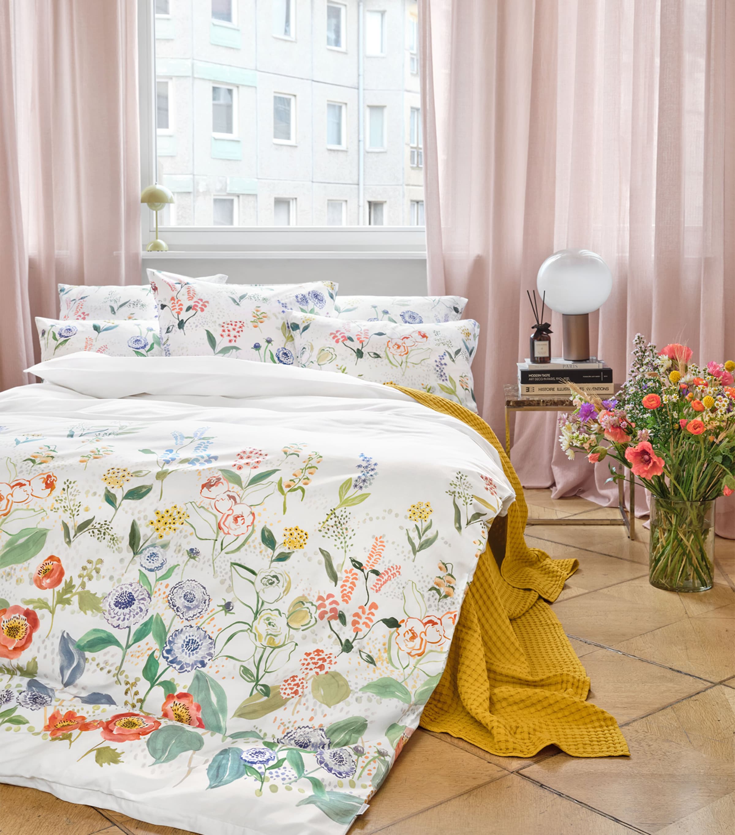 SCHLOSSBERG FLORAL ANNIKA-NOBLESSE SUPER KING DUVET COVER 