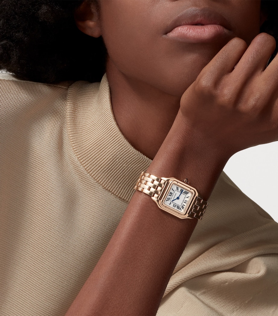 Cartier Medium Rose Gold Panthère de Cartier Watch 27mm Silvered Image 2