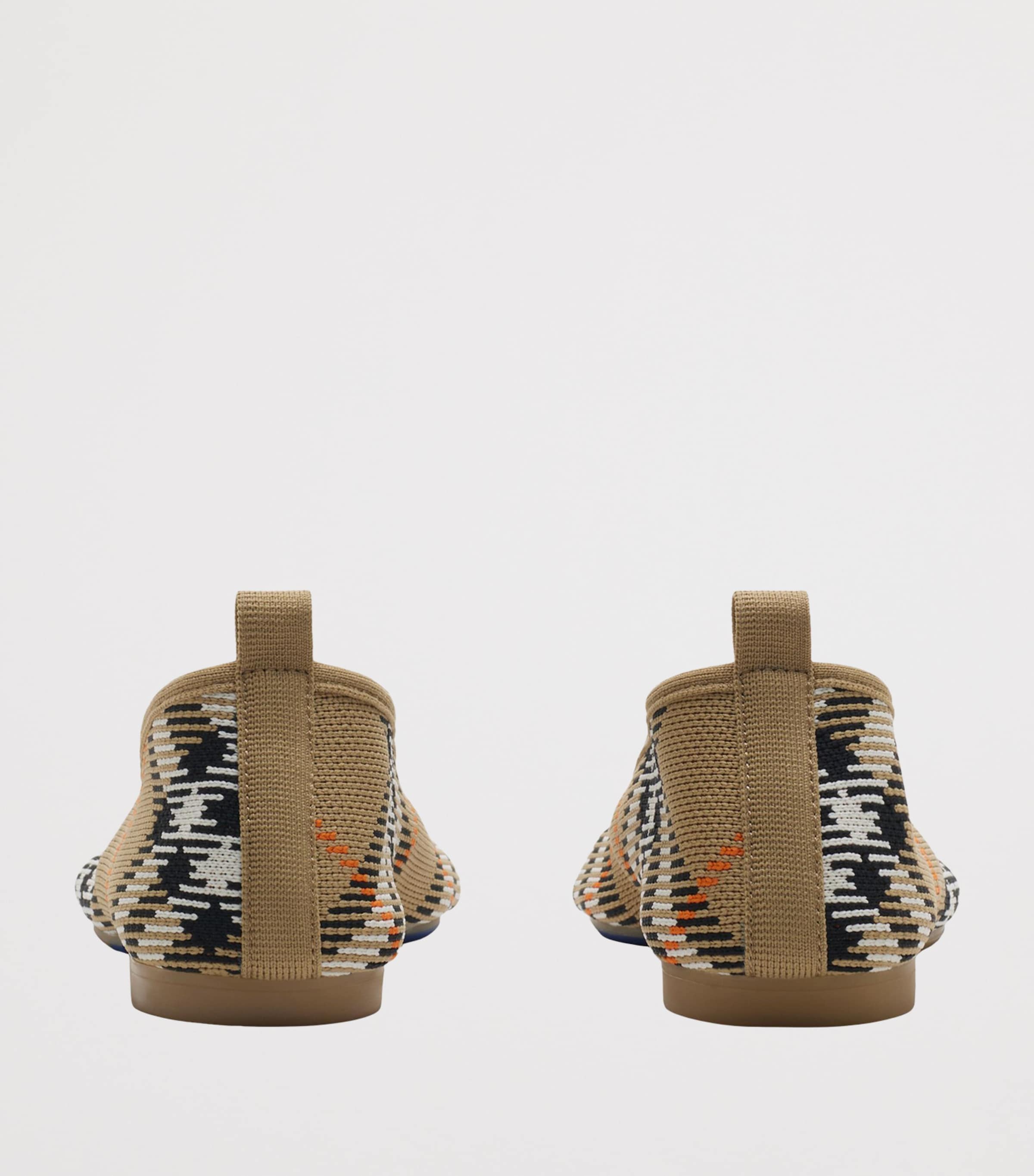 Knit Check Baby Ballet Flats SAND IP CHECK Image 5