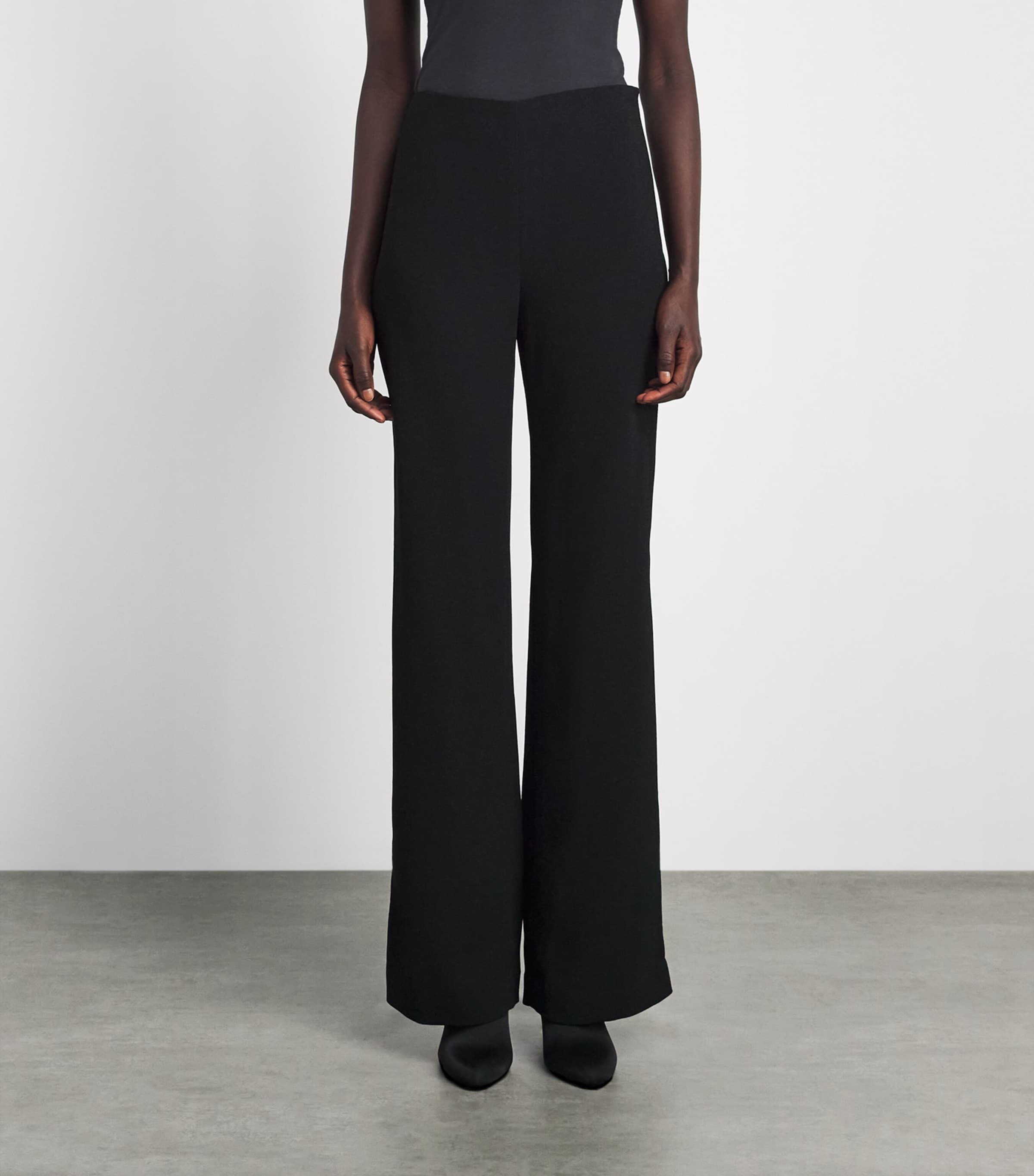 CAMILLA AND MARC Womens Darien Wide-Leg Trousers Dblk Black Image 4