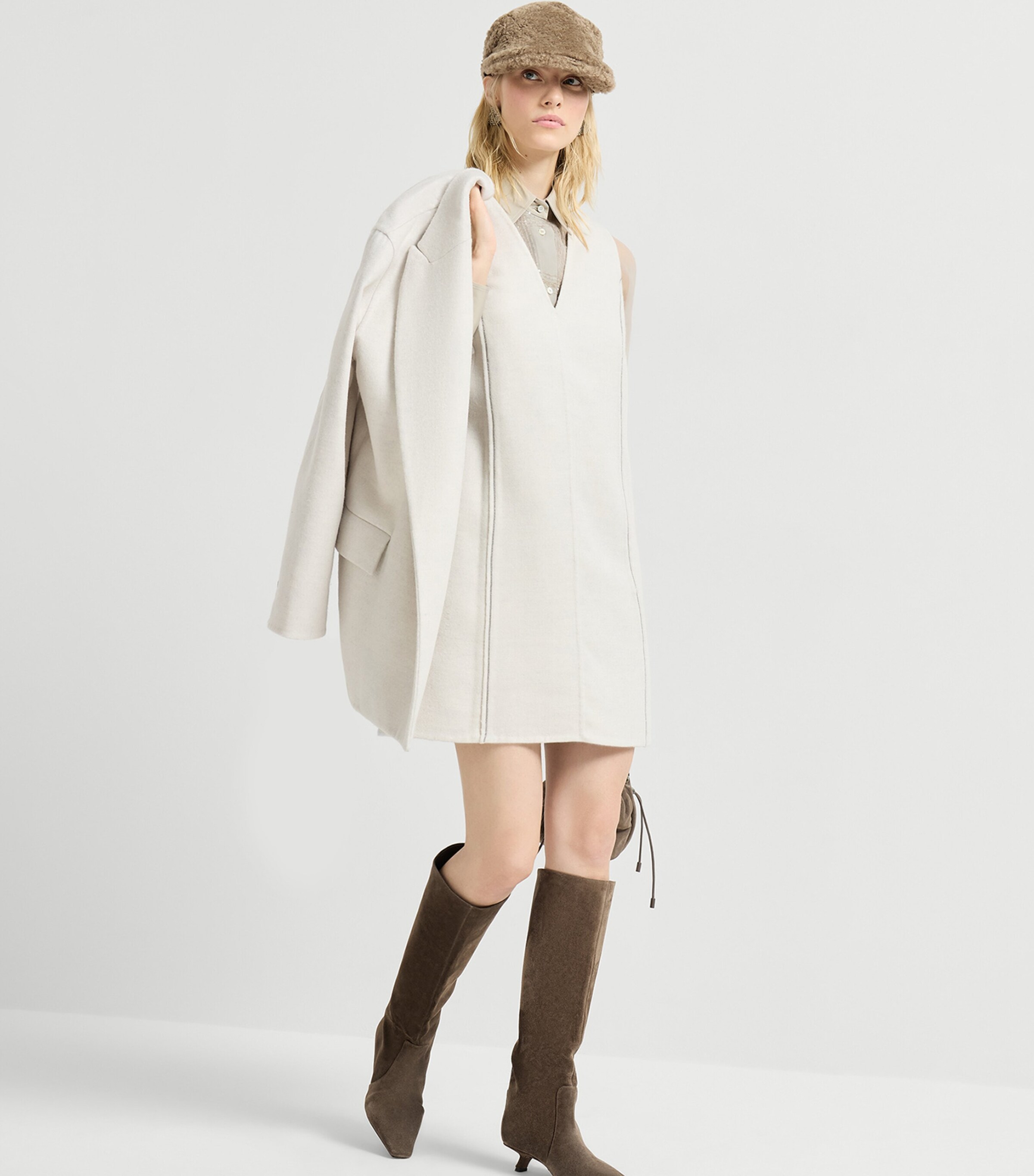 Virgin Wool Mini Dress C6639 Image 2