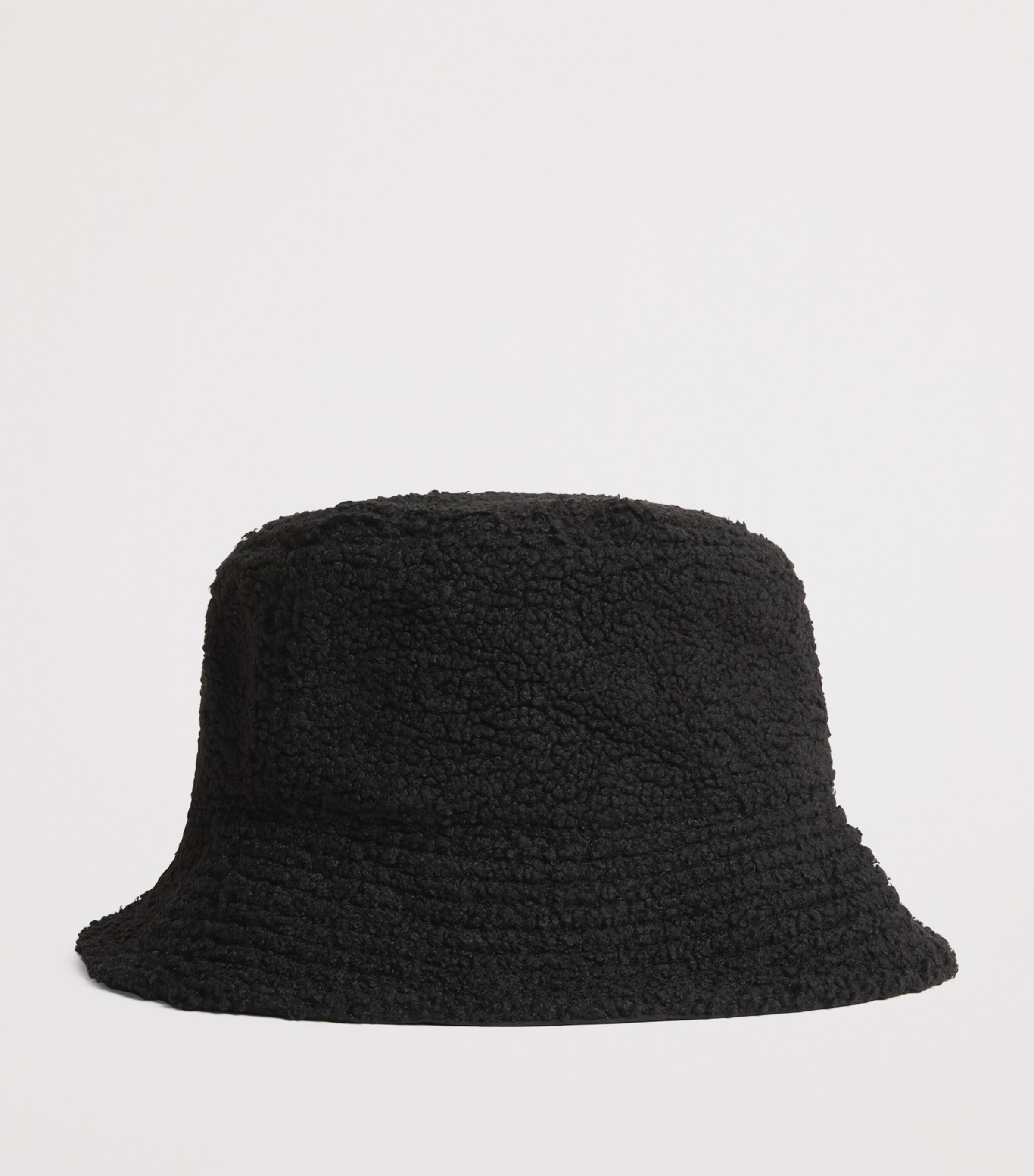 MM6 Maison Margiela Bouclé Logo Patch Bucket Hat Black Image 3