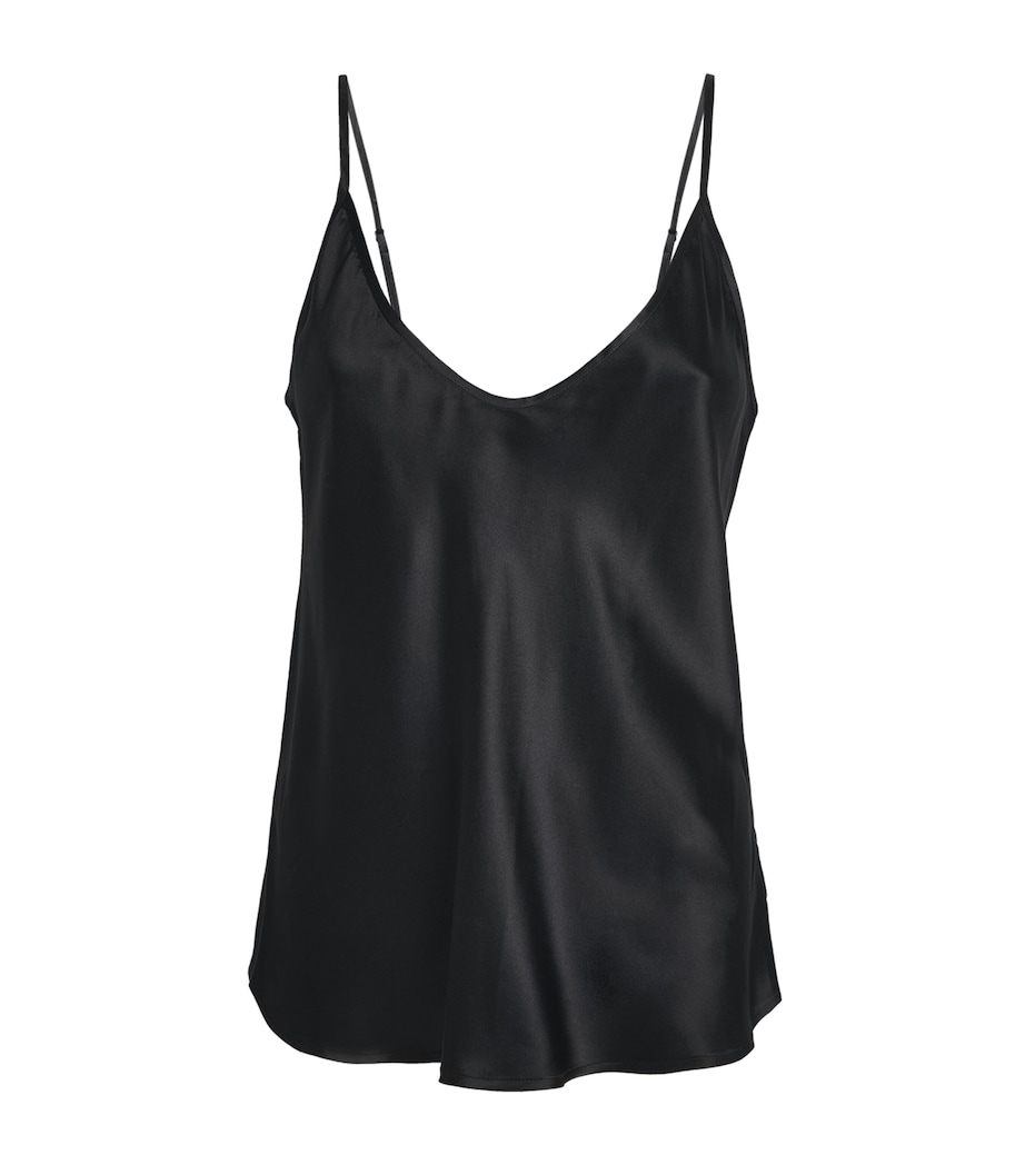 L'Agence Womens Silk Lexi Camisole Black Blac Image 1