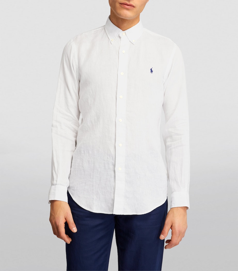 Linen Shirt WHITE Image 4
