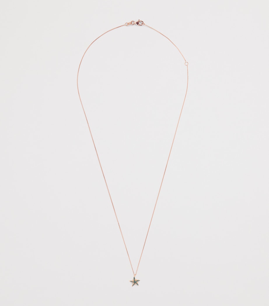 Rose Gold and Diamond Starfish Necklace ROSE GOLD Image 3