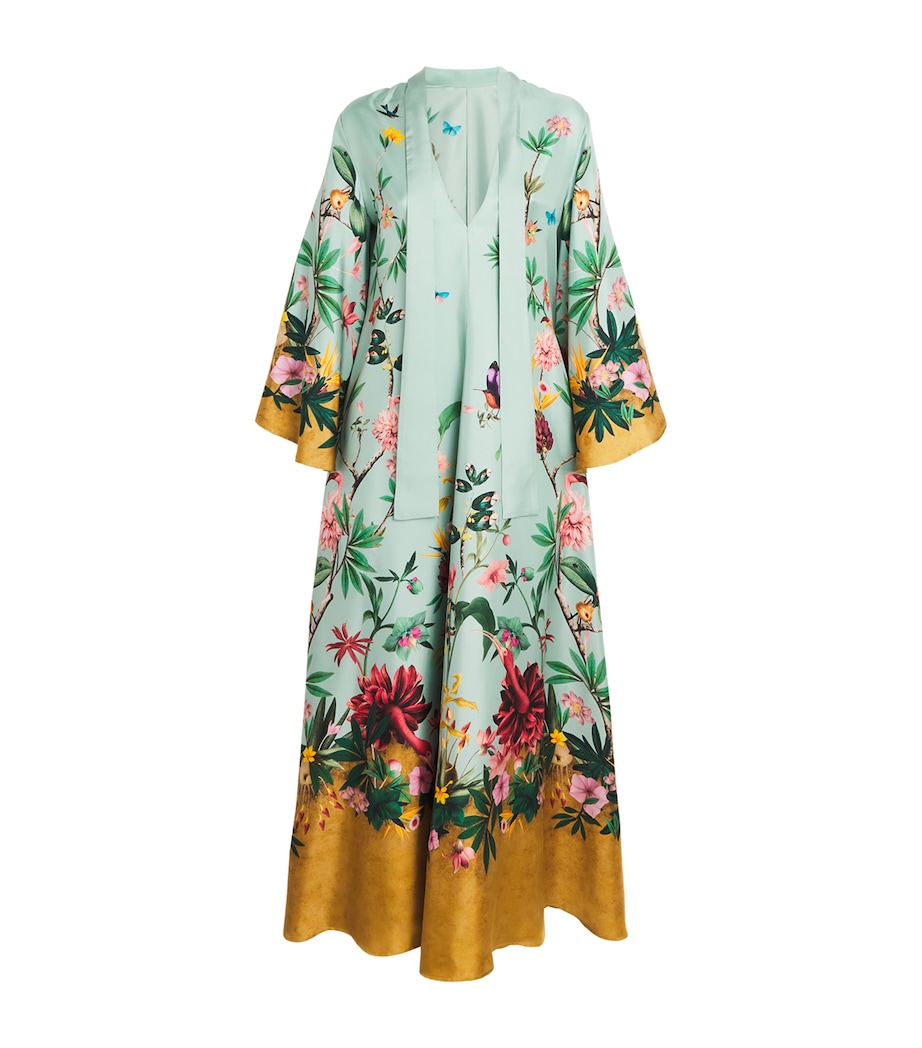 Silk Floral Magnifico Maxi Dress BU01ZOOFLORA PLACEE Image 1