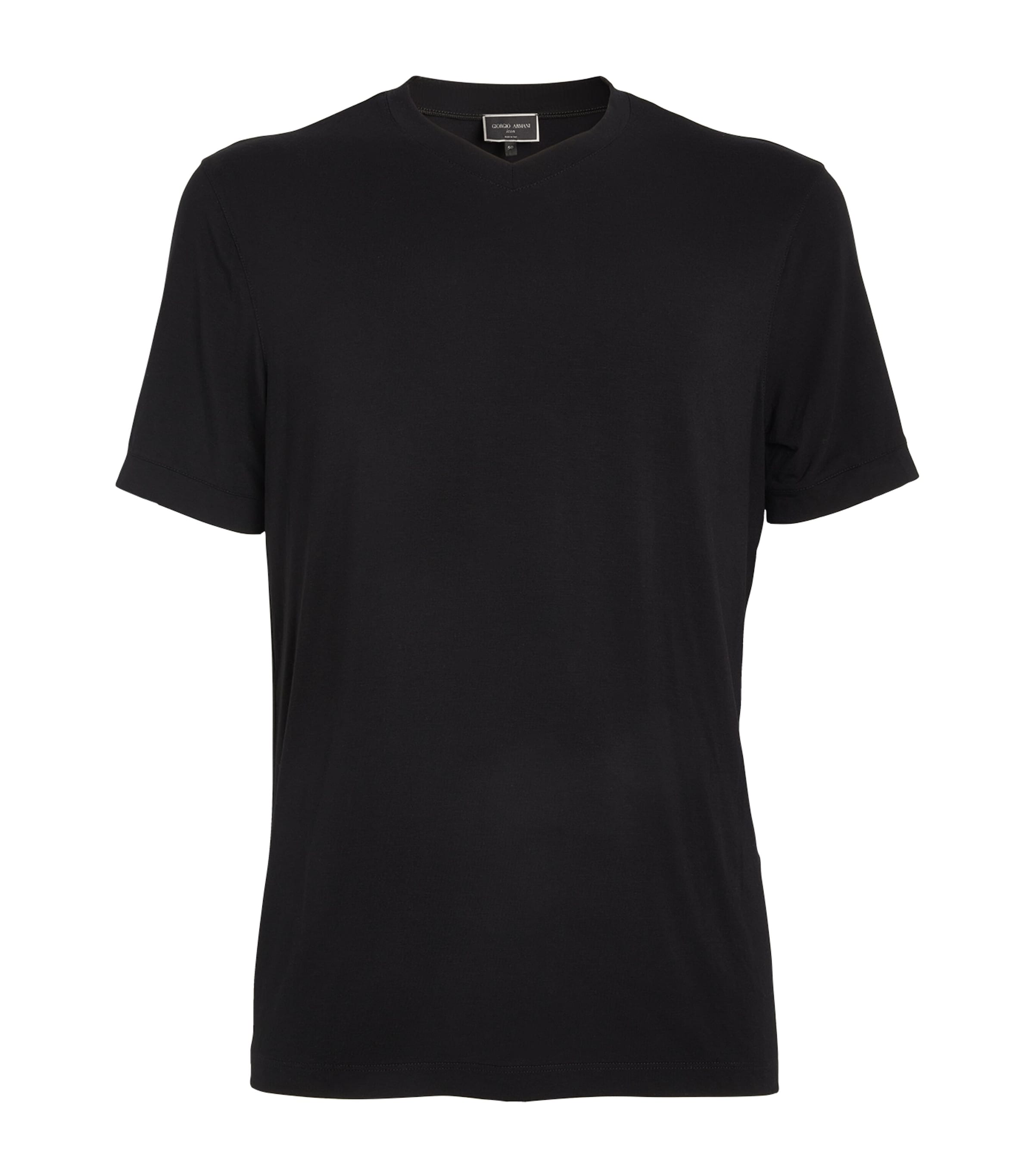 Shop Giorgio Armani Crew-neck T-shirt In Black