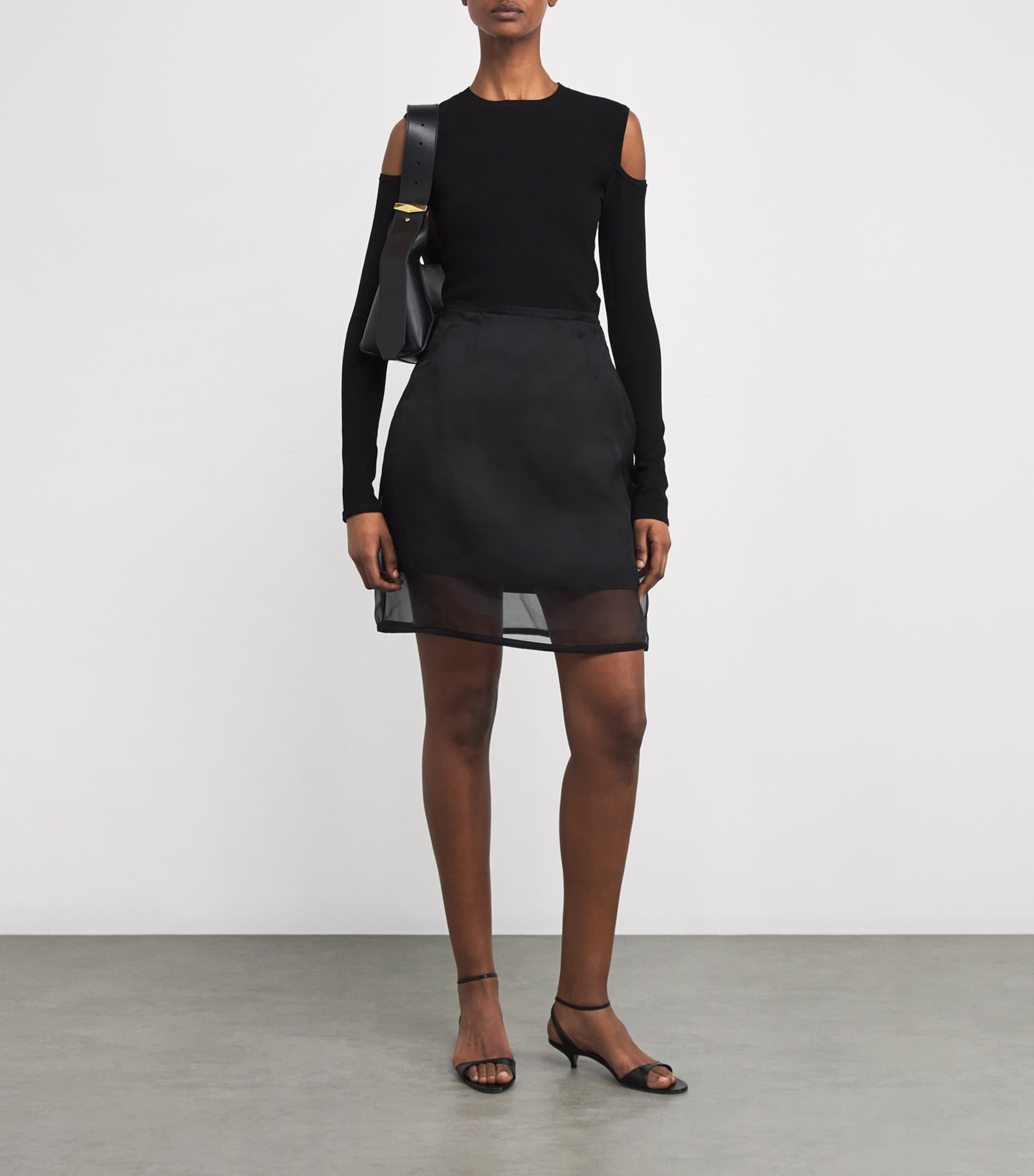 Max Mara Off-the-shoulder Sweater In Black