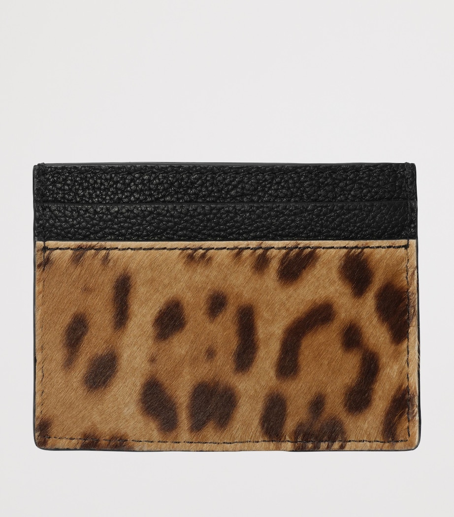 Burberry Calf Hair Cotswolds Card Holder Leopard/black Image 2