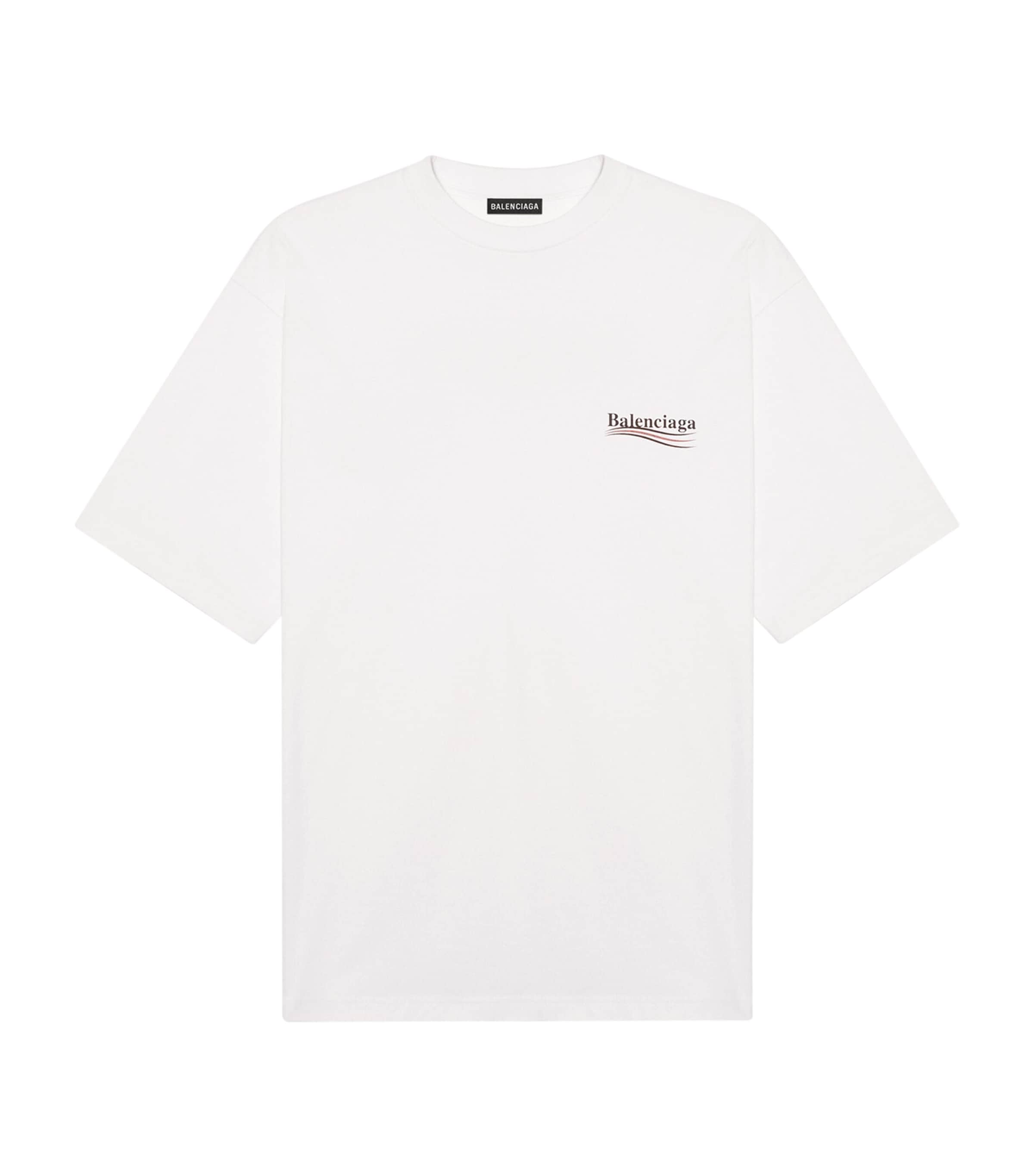 関税込BALENCIAGA POLITICAL CAMPAIGN Tシャツ Balenciaga Political Campaign T-Shirt | Harrods US