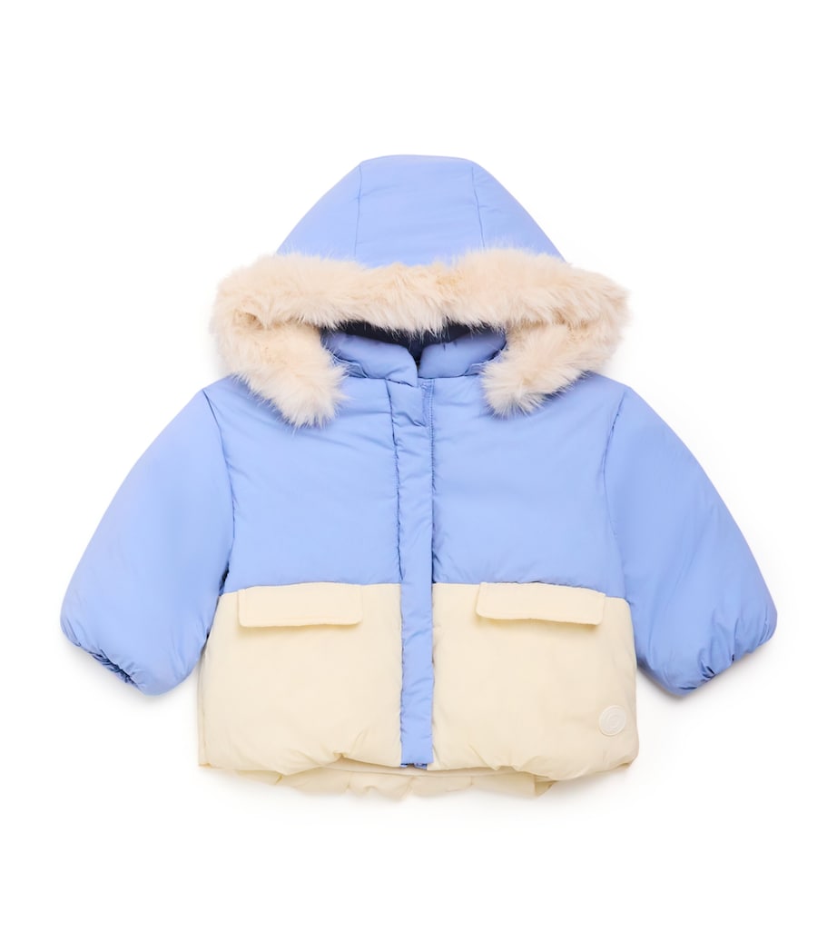Faux Fur-Trim Padded Puffer Jacket (6 Months - 3 Years) RAINWASH Image 1