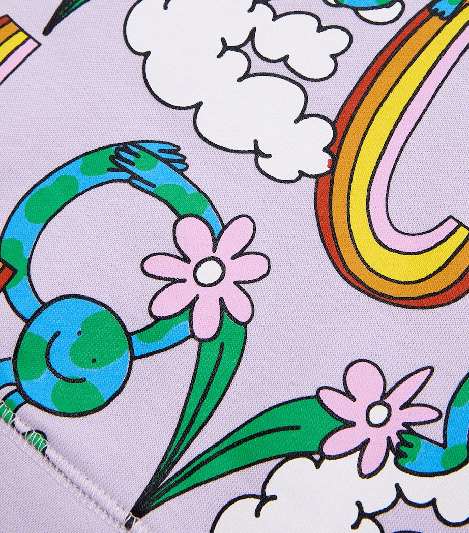 Cotton Earth Friends Sweatshirt (3-14+ Years) 522MCVIOLA/MULTI Image 3
