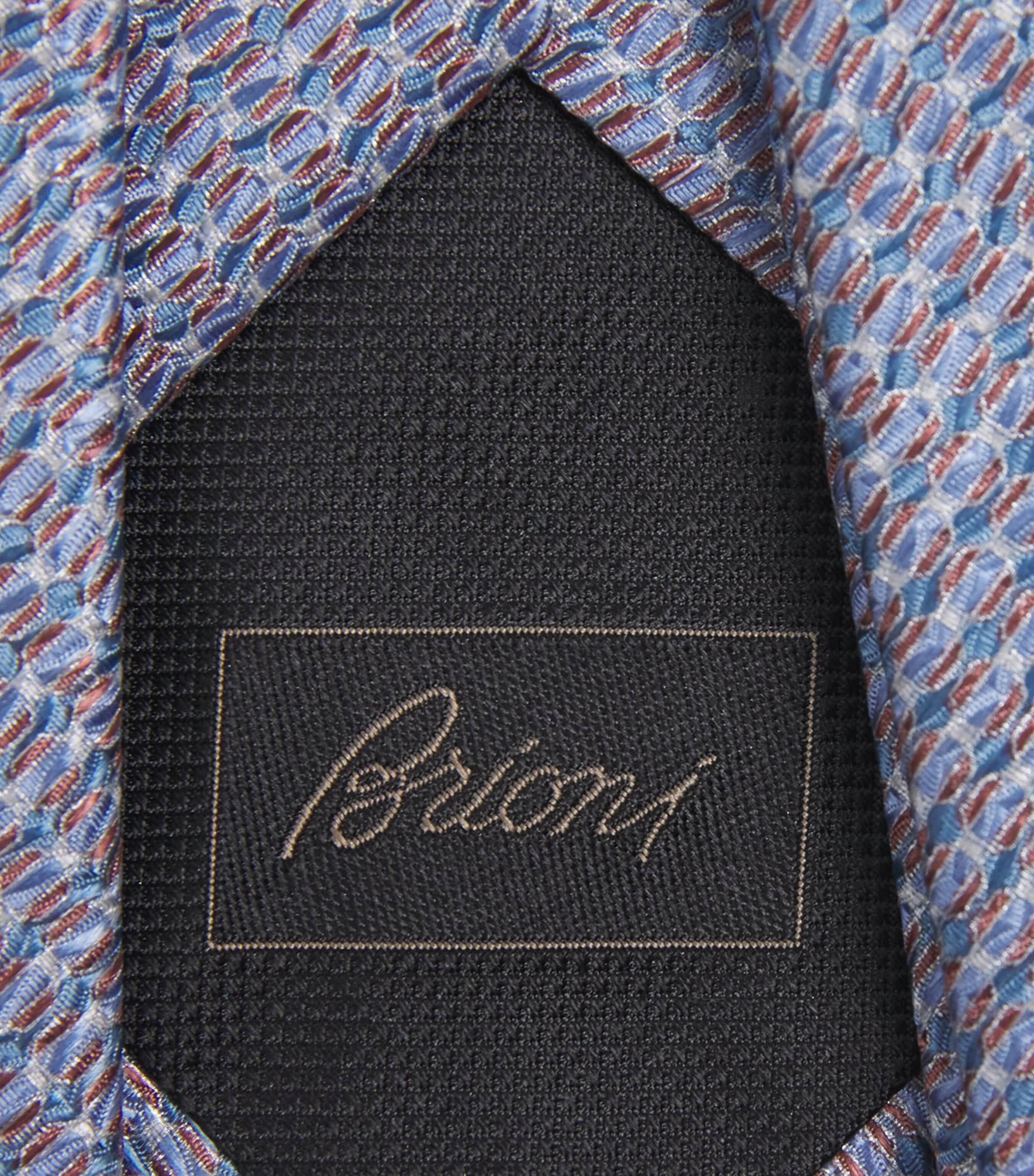 Silk Geometric-Jacquard Tie 4813 Image 3