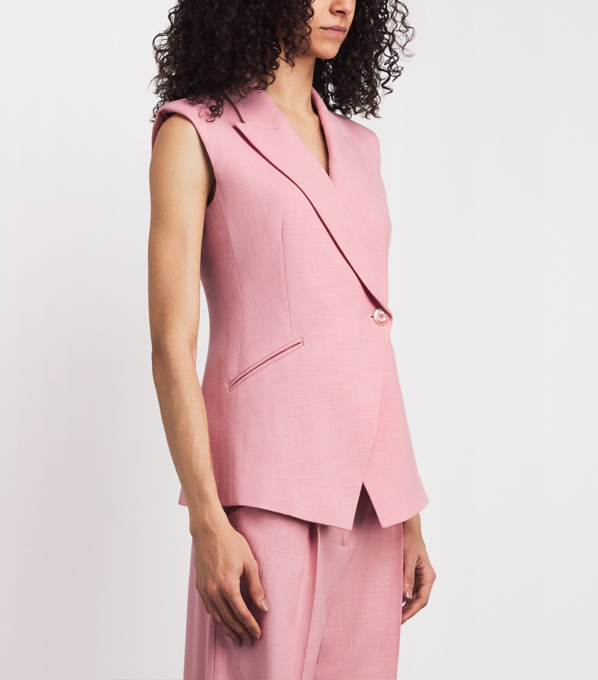 Sleeveless Ciel Blazer P0416 PETAL Image 4