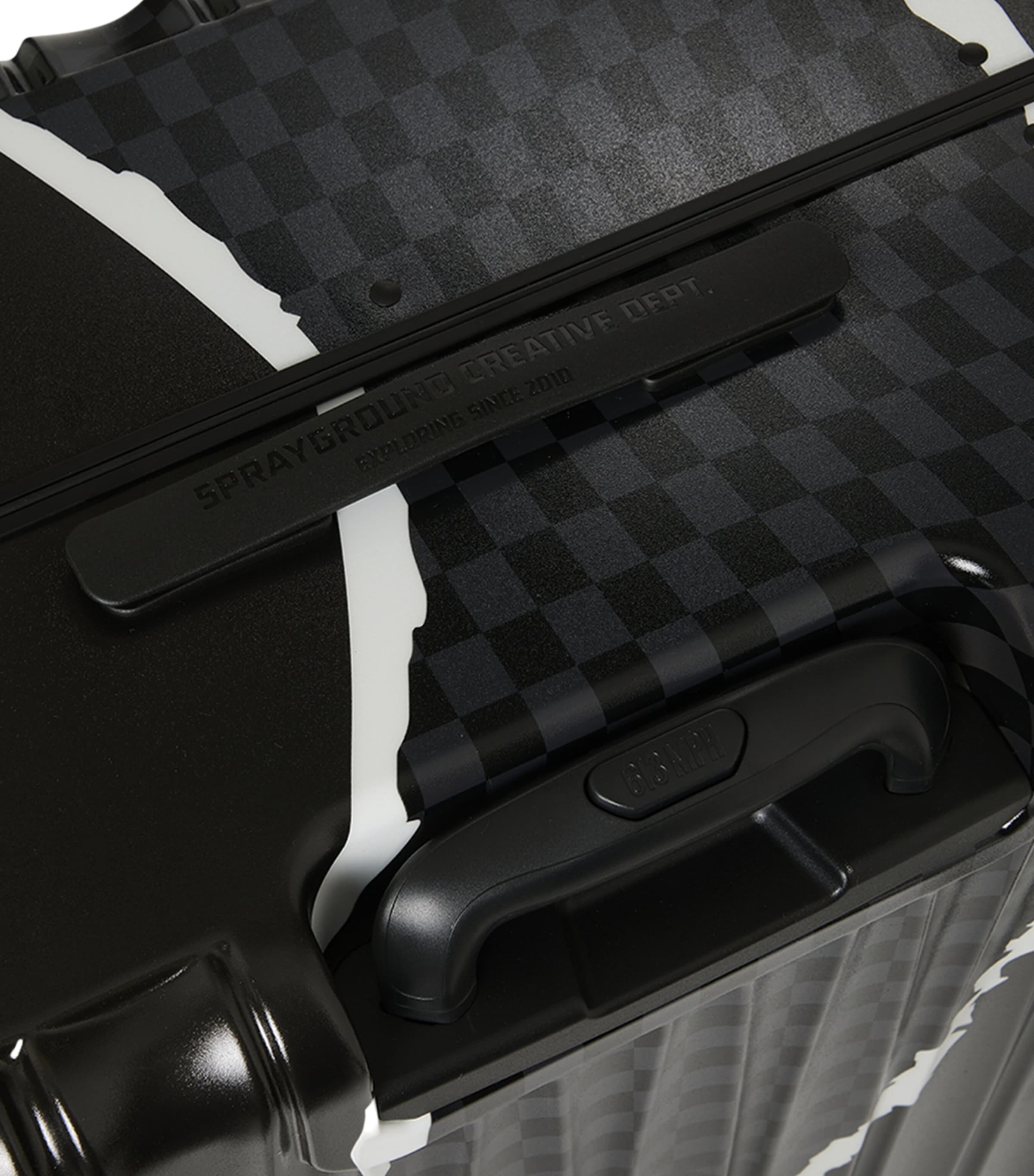 Sprayground Centre Rip Revealing Grey Check-In Suitcase (75cm) Grey Image 7
