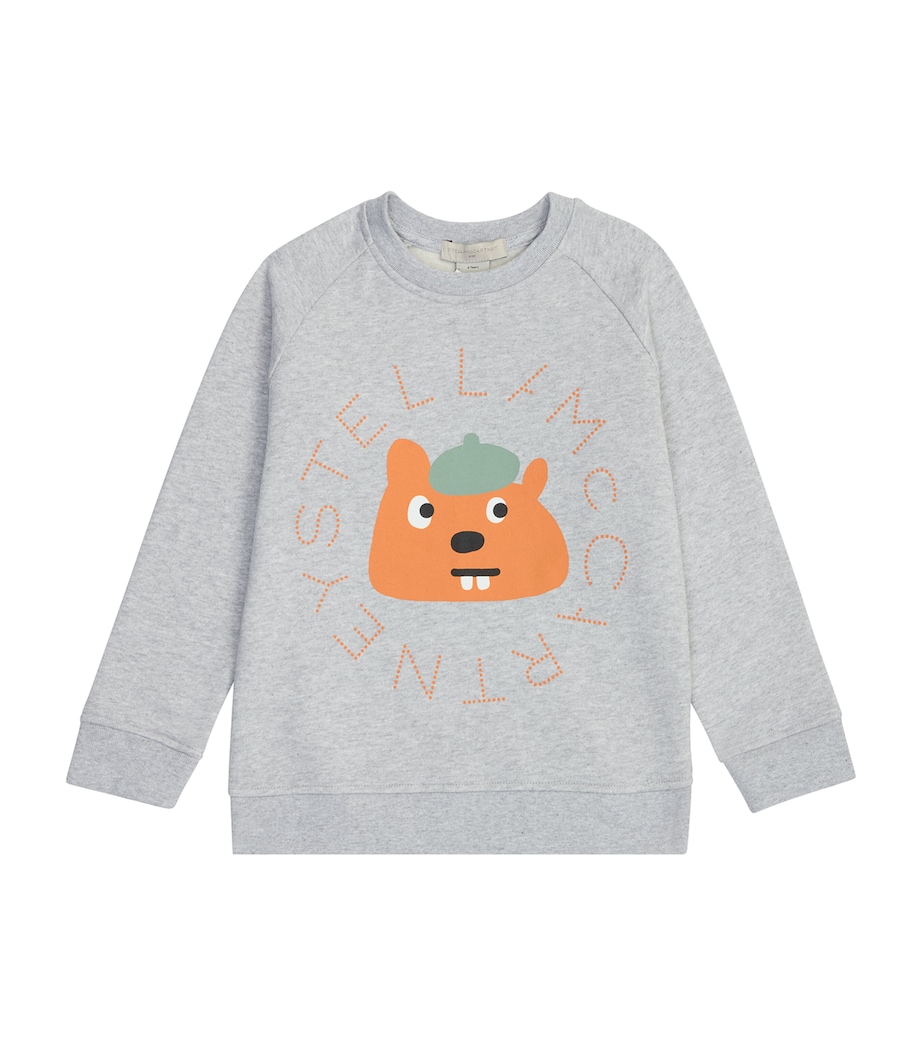 Squirrel-Print Sweatshirt (2-14 Years) 807GRIGIO MEDIO MEL. Image 1