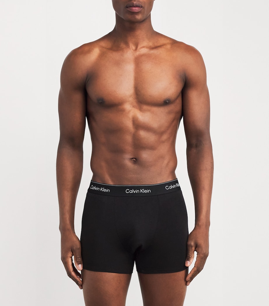 Stretch-Cotton Icon Boxer Briefs (Pack of 3) TM6-BLACK Image 2