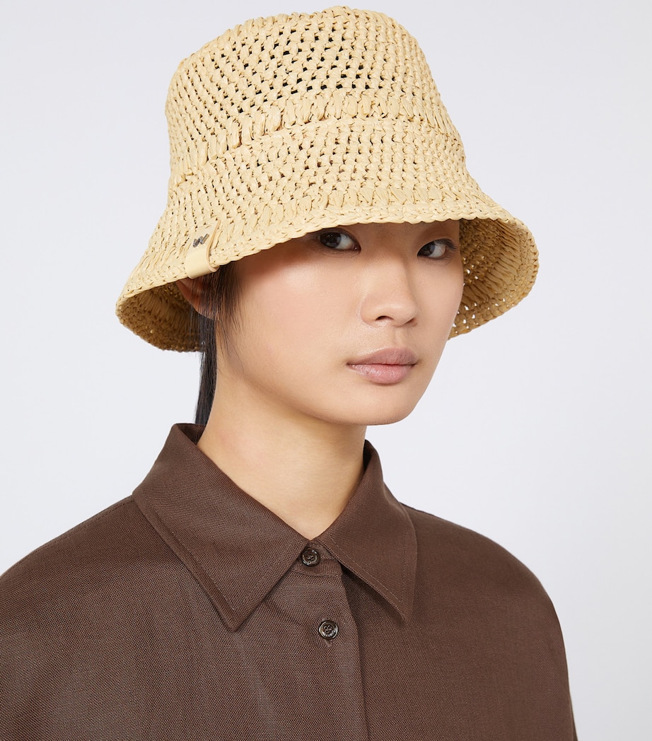 Woven Bucket Hat BEIGE Image 2