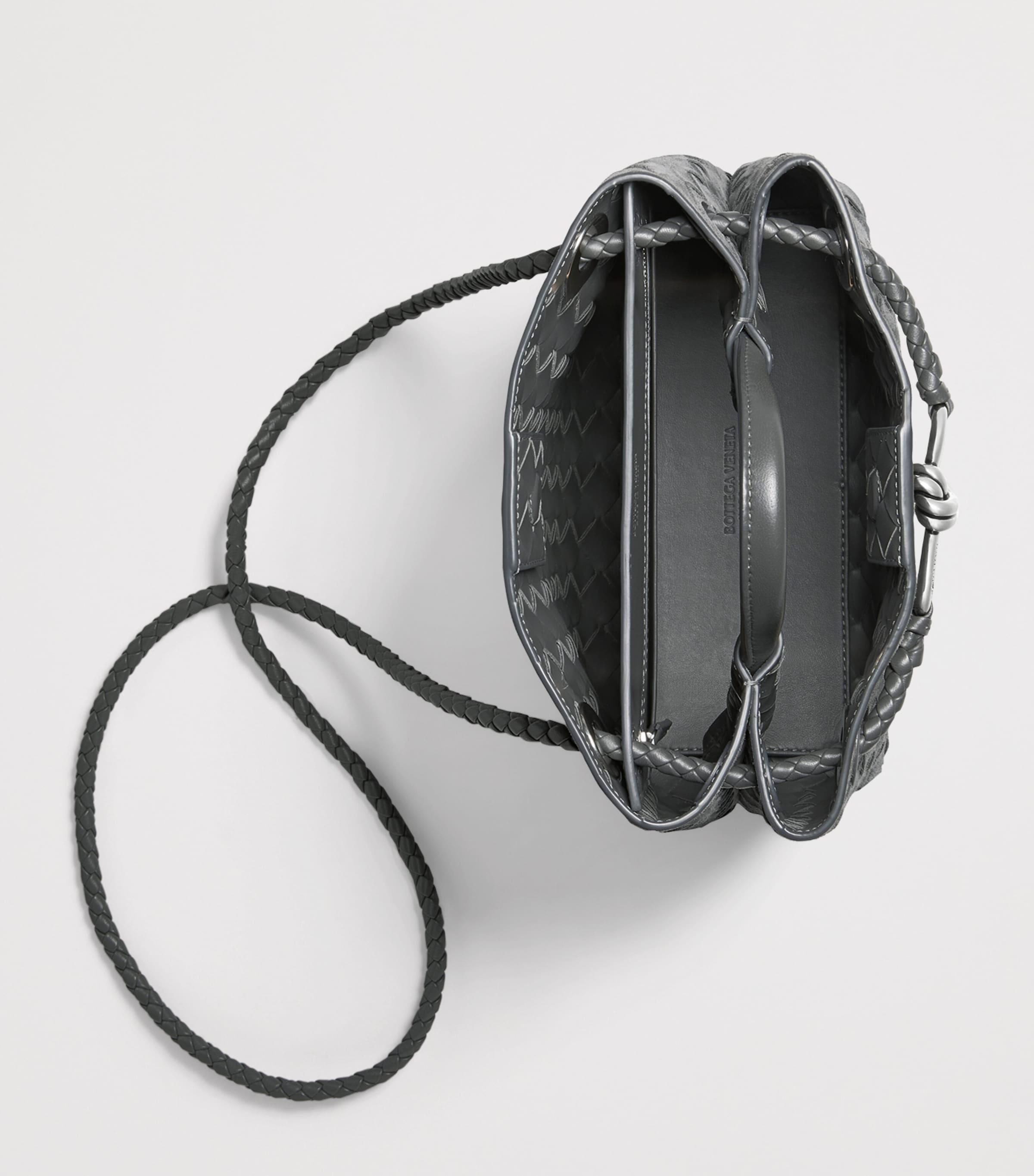 Bottega Veneta Small Suede Andiamo Top-Handle Bag Image 3