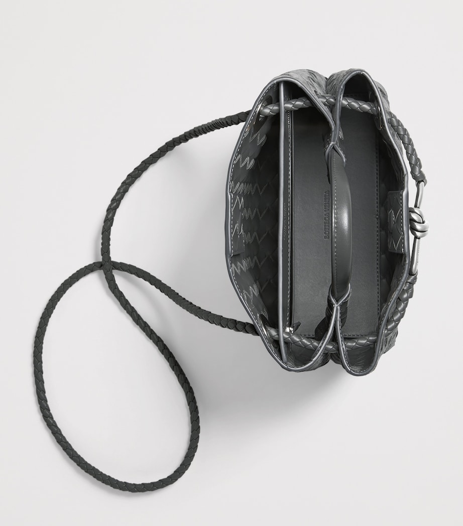 Bottega Veneta Small Suede Andiamo Top-Handle Bag Image 3