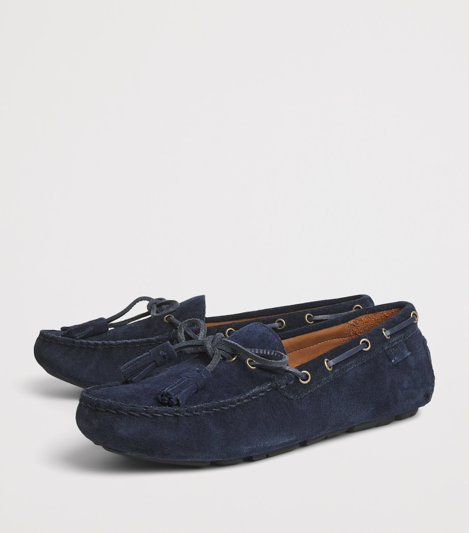 Polo Ralph Lauren Suede Tasselled Anders Loafers Hunter Navy Image 3