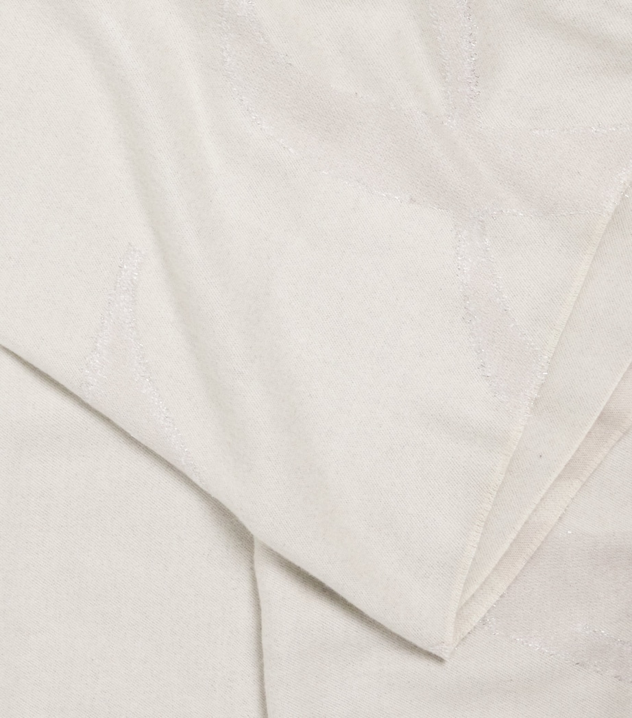 MAX&Co. Jacquard Logo Scarf White Image 5