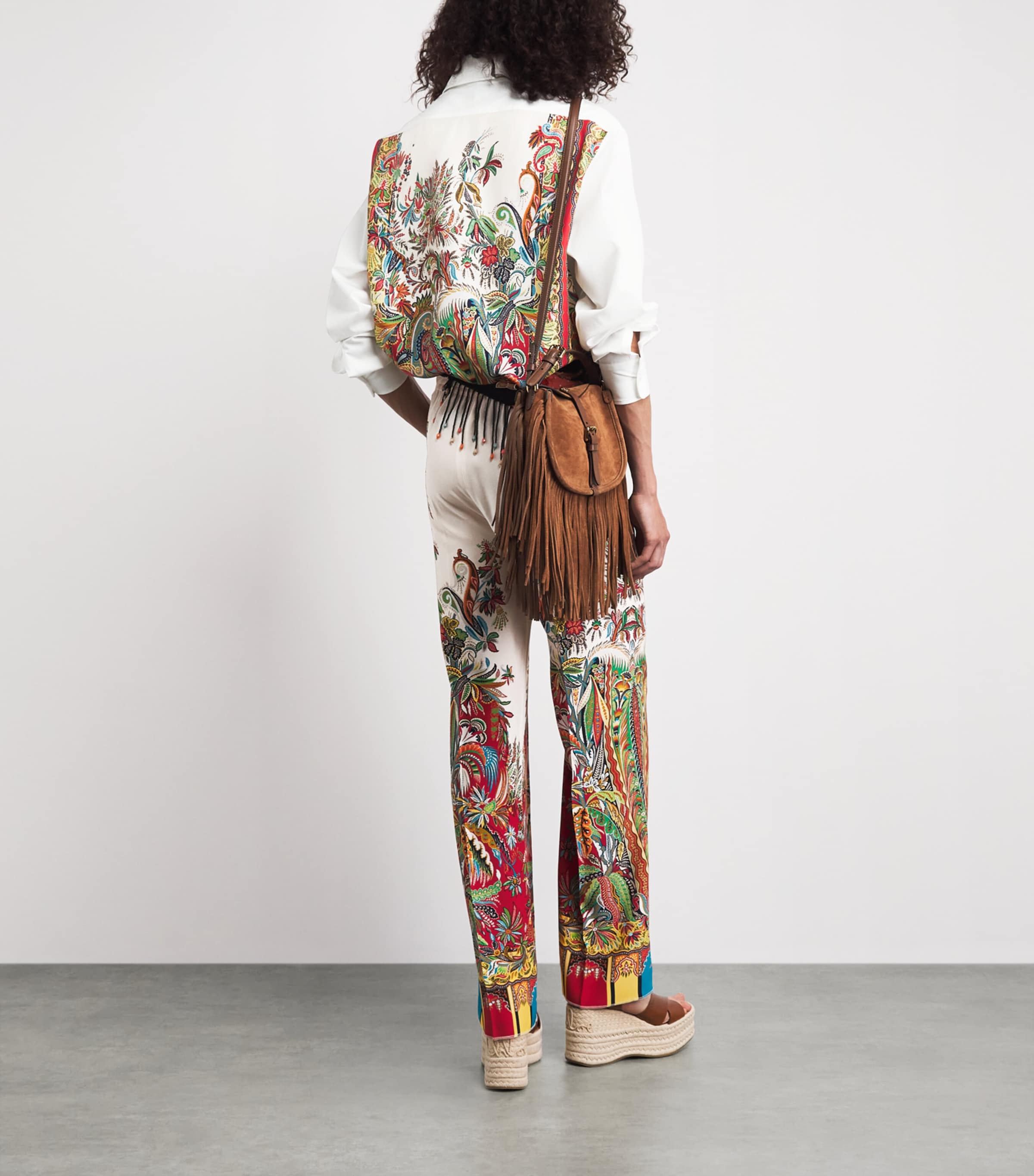 Etro Womens Cotton-Silk Floral-Print Shirt Prnt/white Bs Image 2