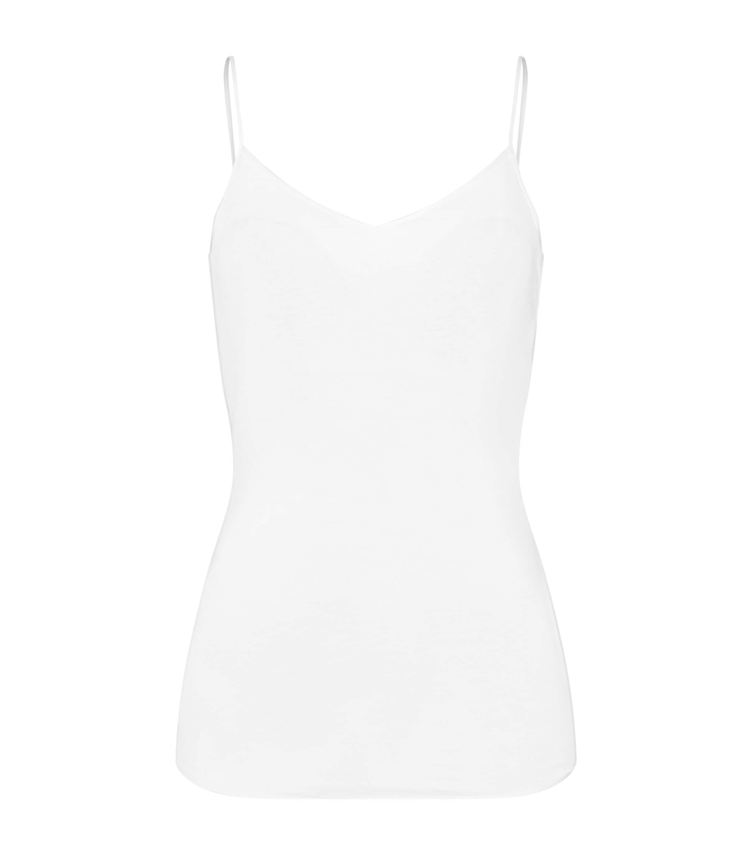 Hanro Cotton Seamless Padded Camisole In White