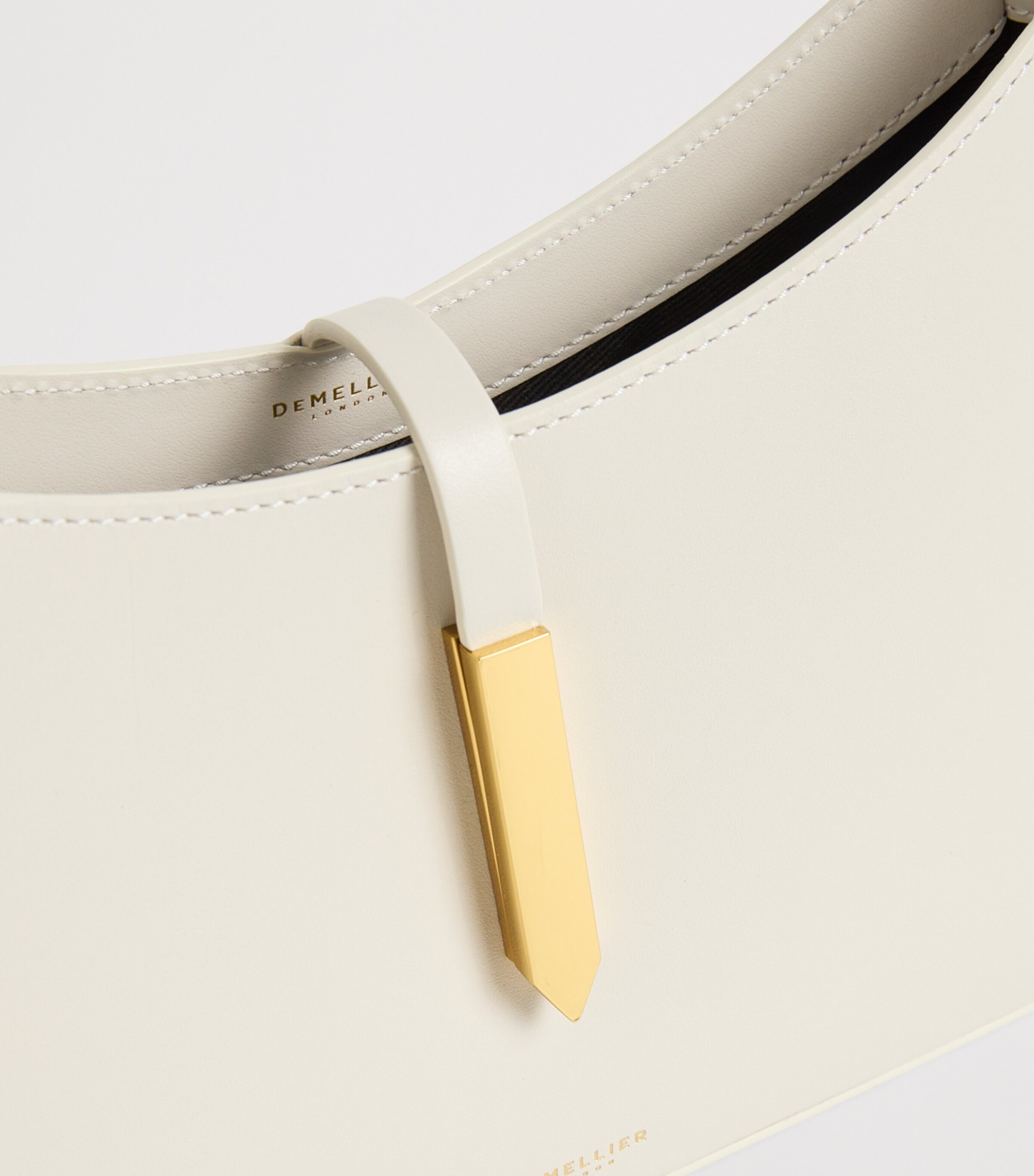Demellier Ivory Leather Tokyo Shoulder Bag | Harrods US