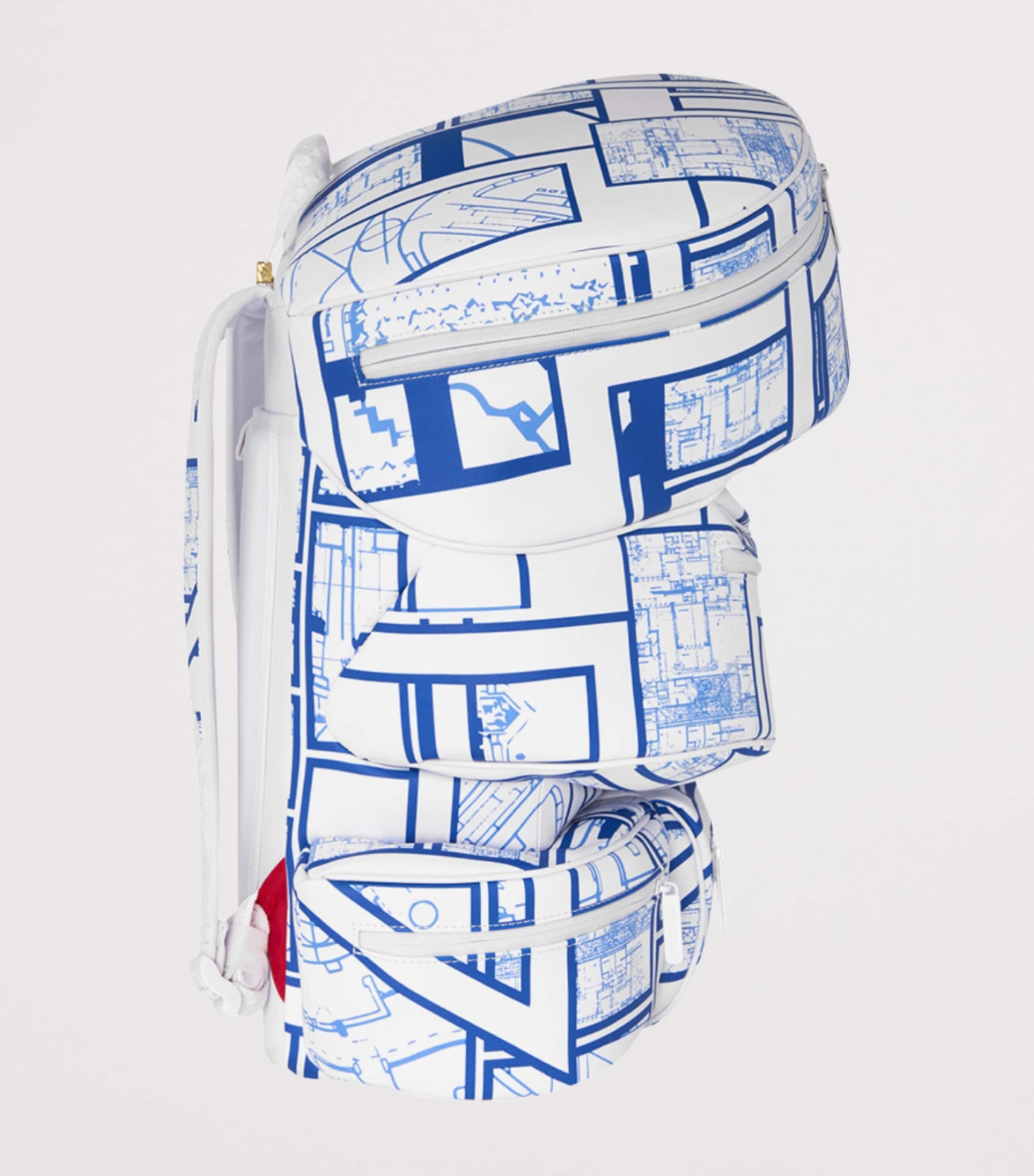 Sprayground Frank Lloyd Wright Backpack Blue Print Image 3