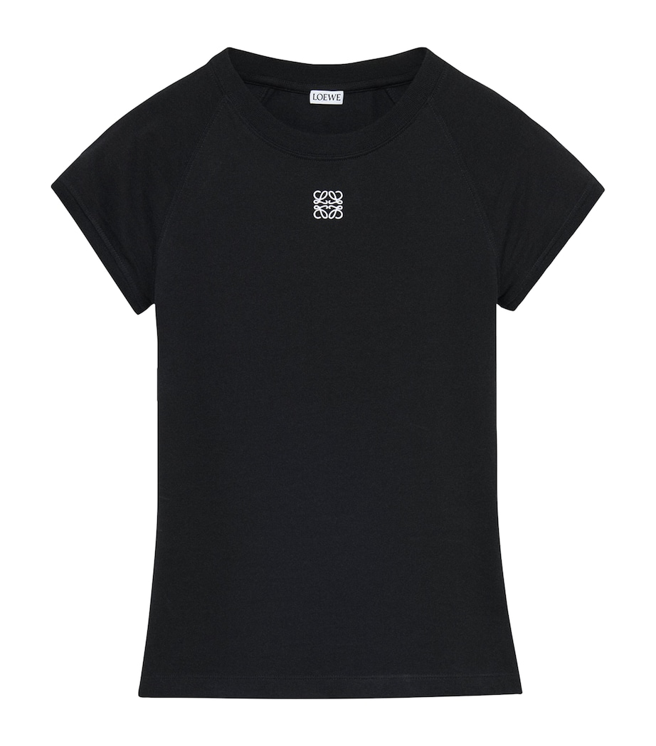 LOEWE Womens Anagram Logo T-Shirt Black Image 1