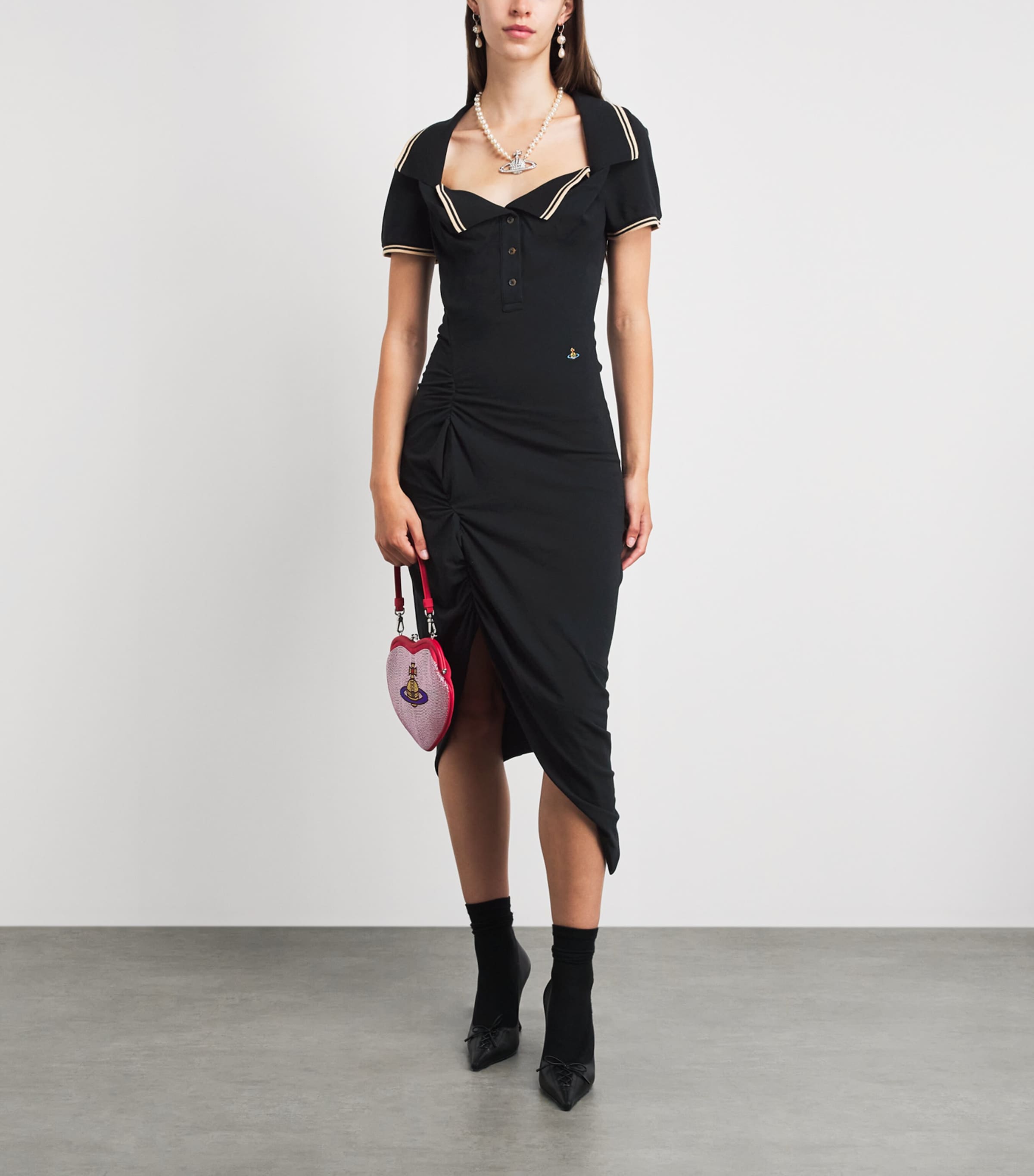 Vivienne Westwood Womens Monday Midi Dress Black Image 2