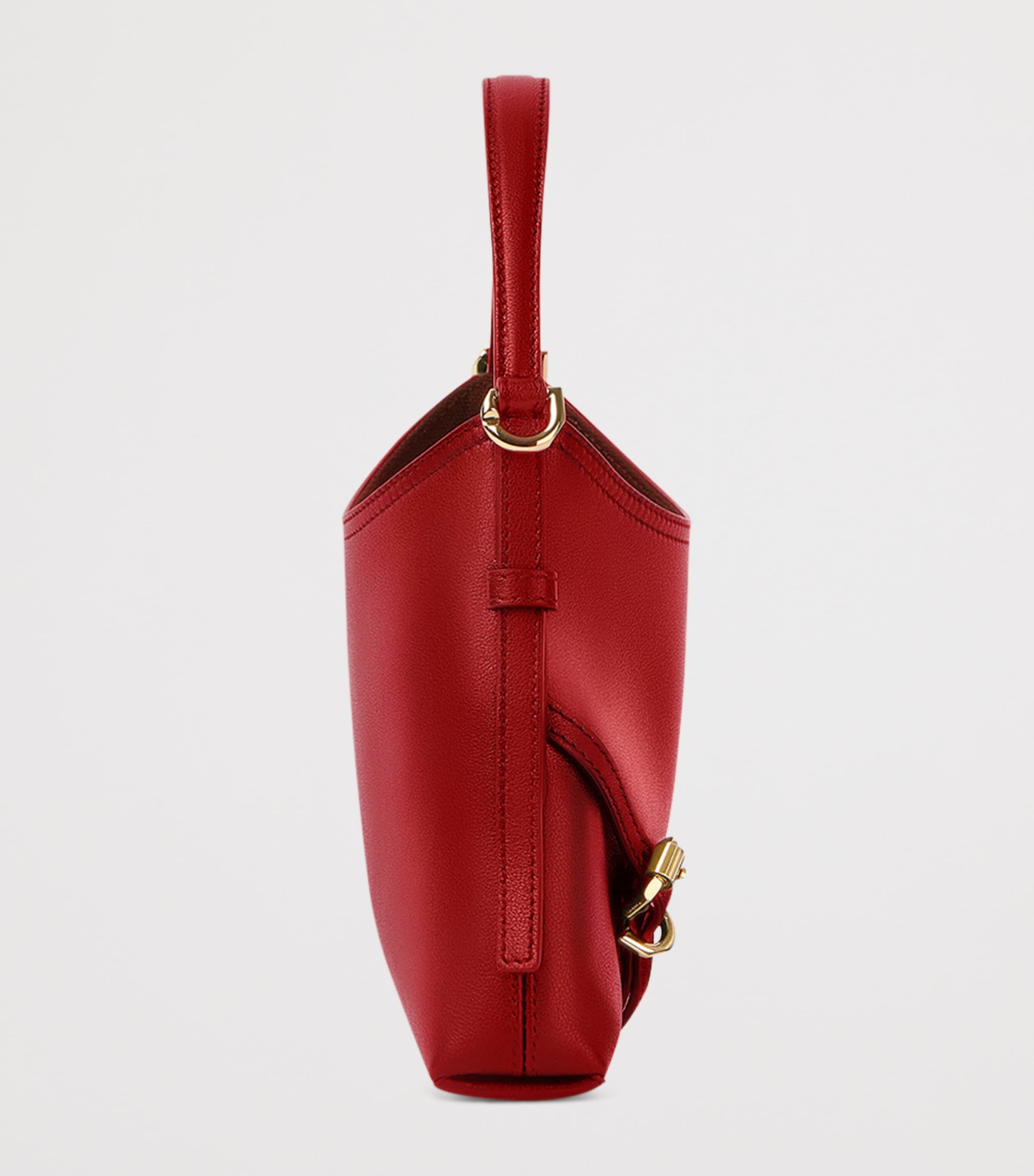 Givenchy Nano Leather Voyou Shoulder Bag Dark Red Image 3