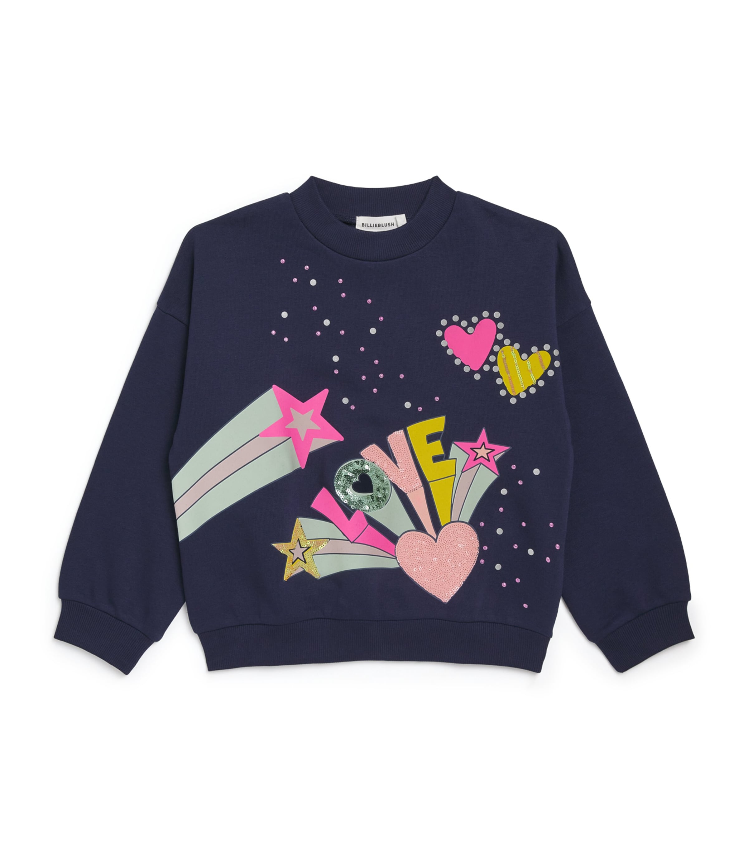 Cotton-Blend Graphic Sweatshirt (2-6 Years) NAVY Image 1