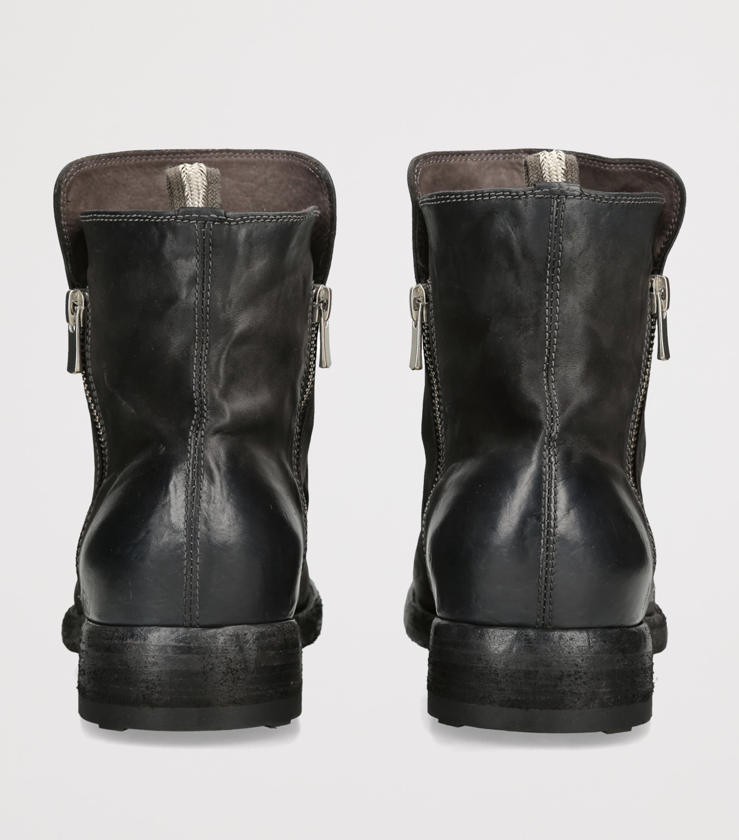 Officine Creative Suede Bulla Ankle Boots Grey/dark Image 4