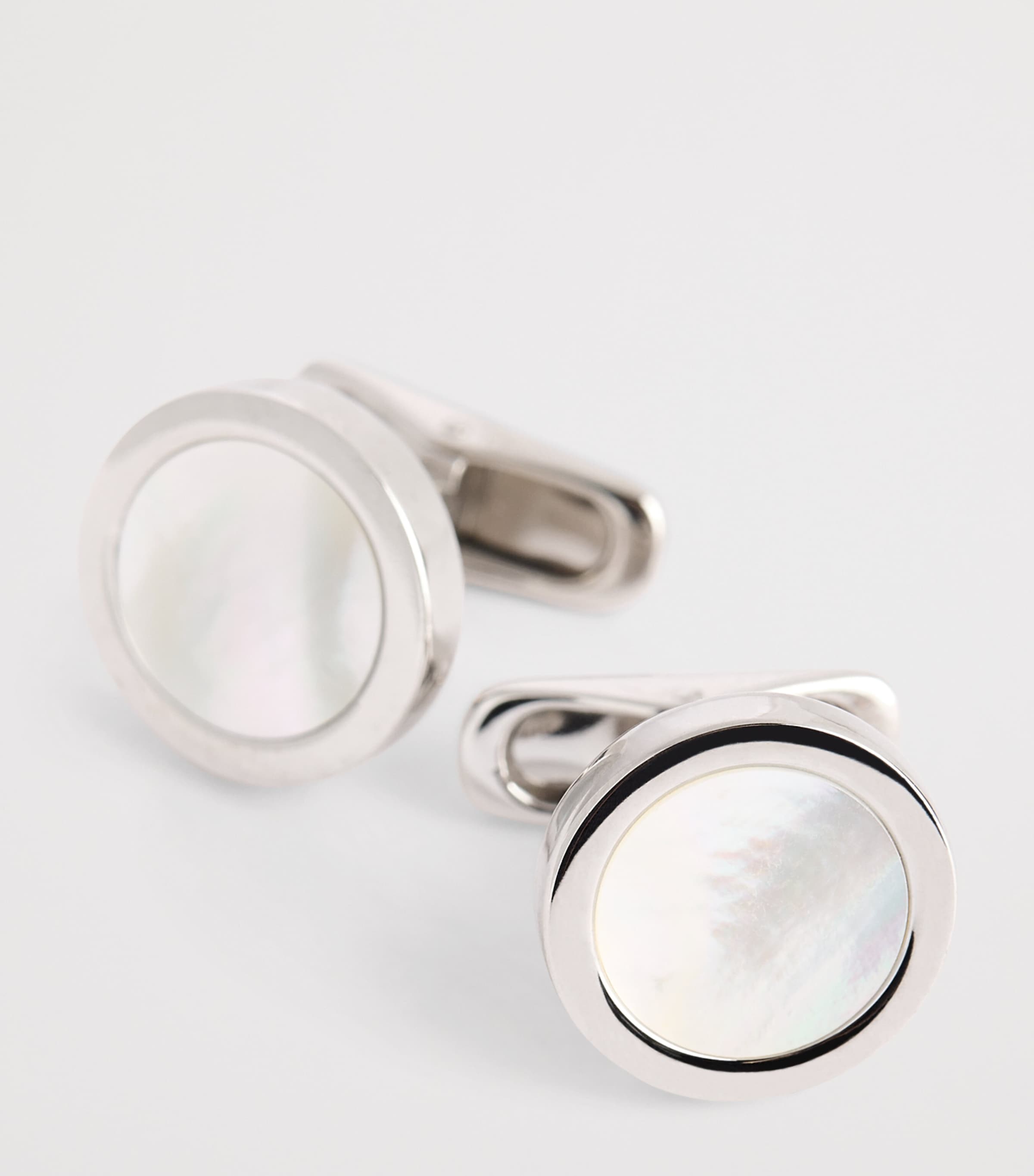 Sterling Silver and Mother-of-Pearl Cufflinks U0002 Image 6