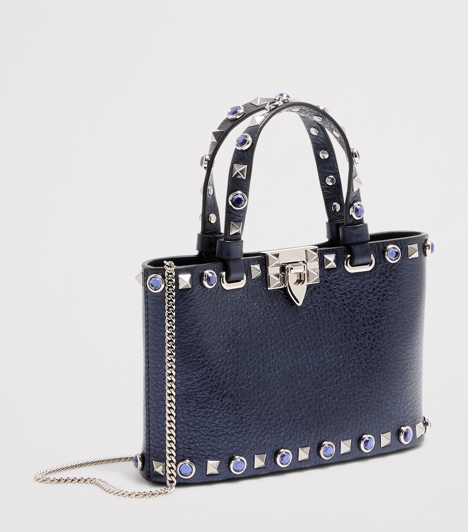 Valentino Garavani Mini Leather Rockstud Tote Bag Image 2