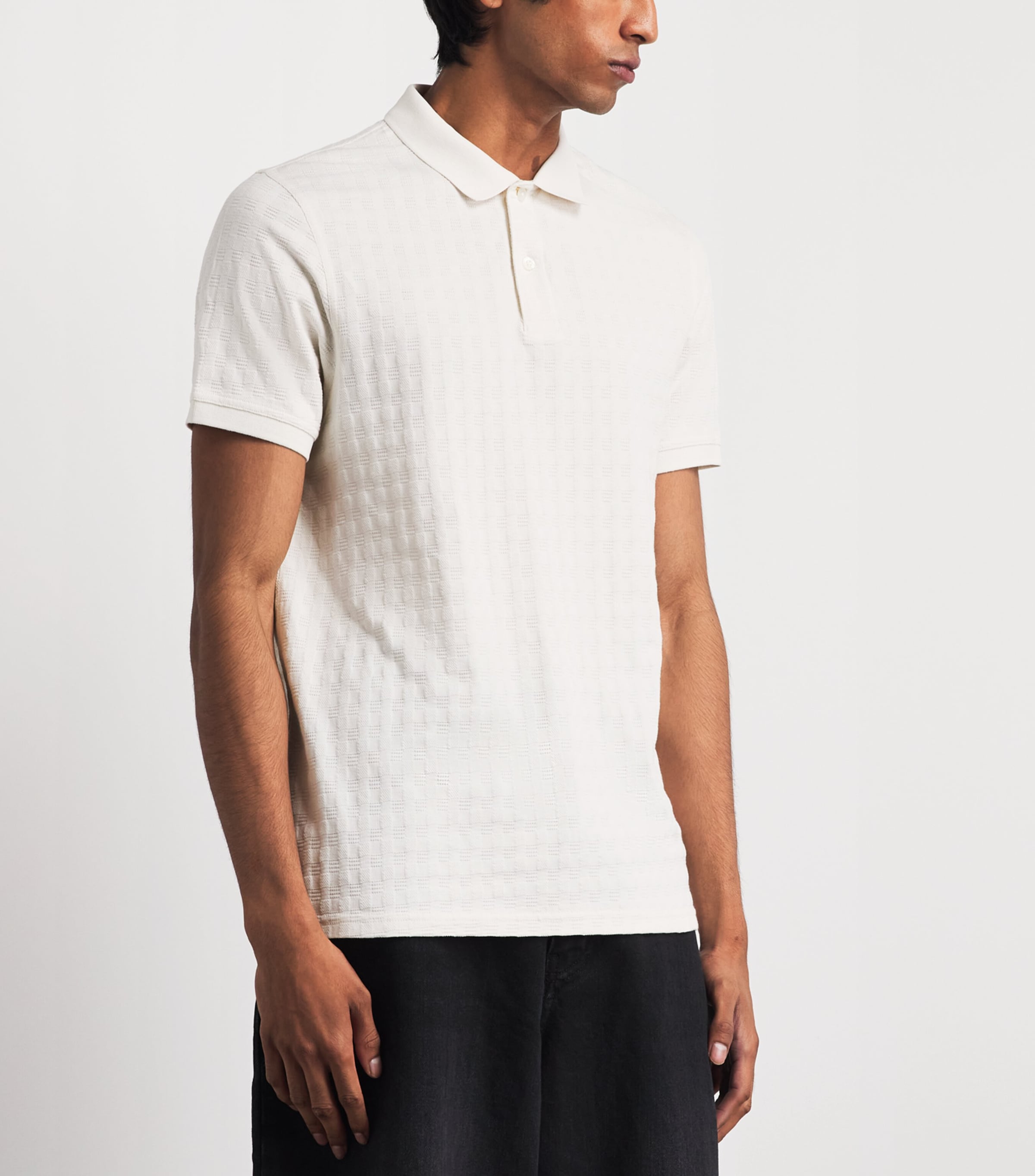 Barbour Mens Faversham Polo Shirt Whisper White Image 4