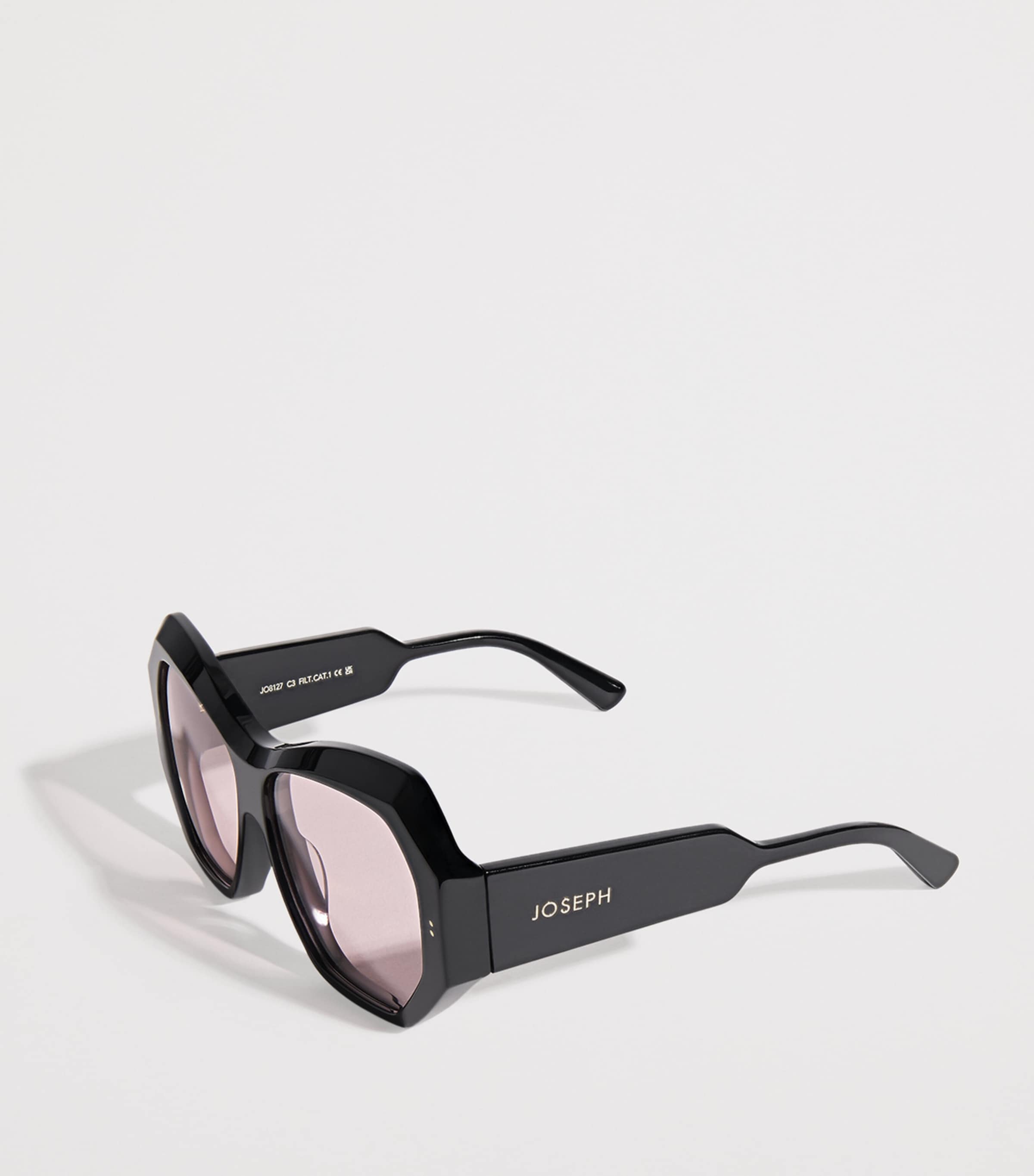 Joseph Butterfly Slima Sunglasses Black Image 2